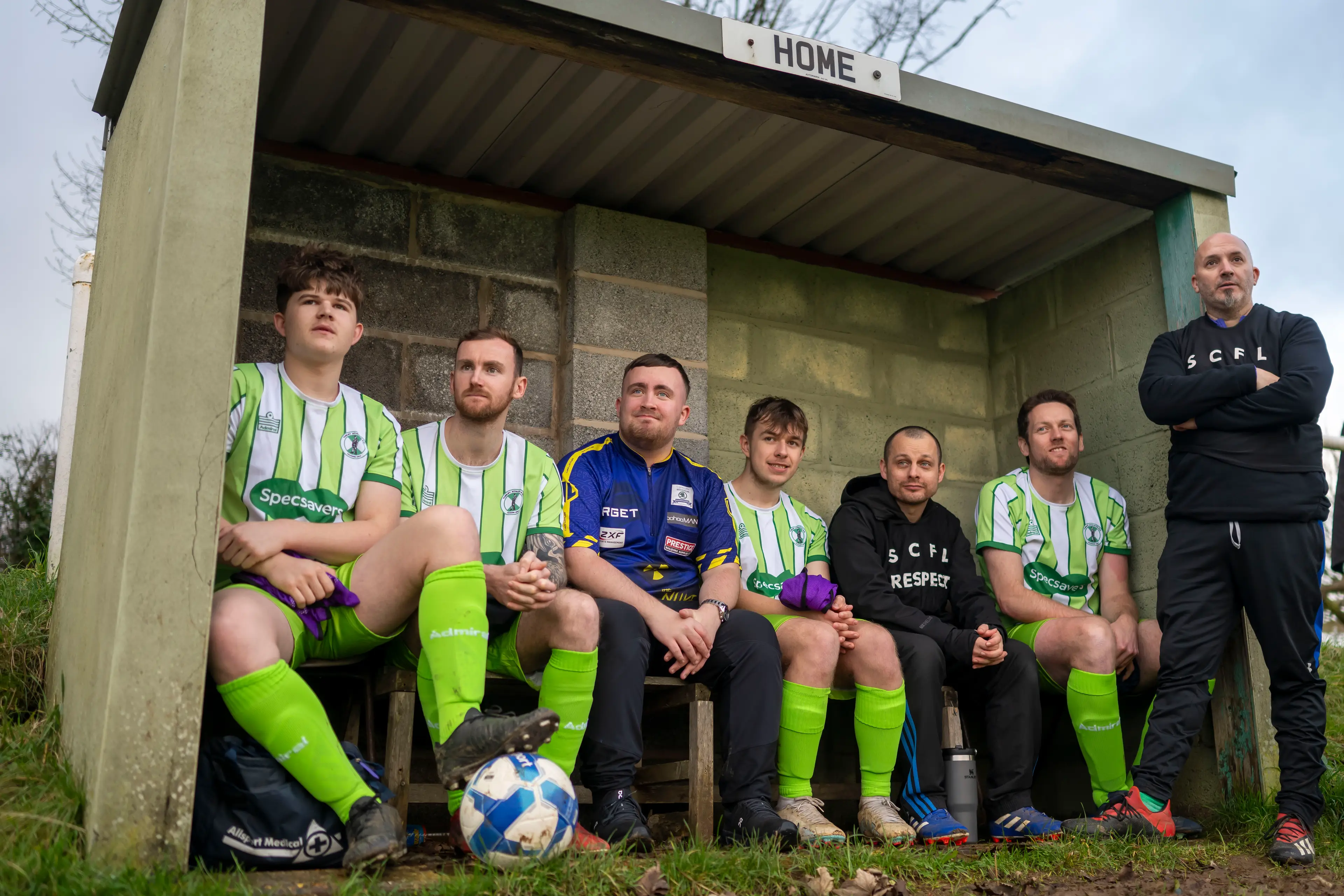 Luke Littler worked with Tunley Athletic as part of Specsavers' Best Worst Team series.