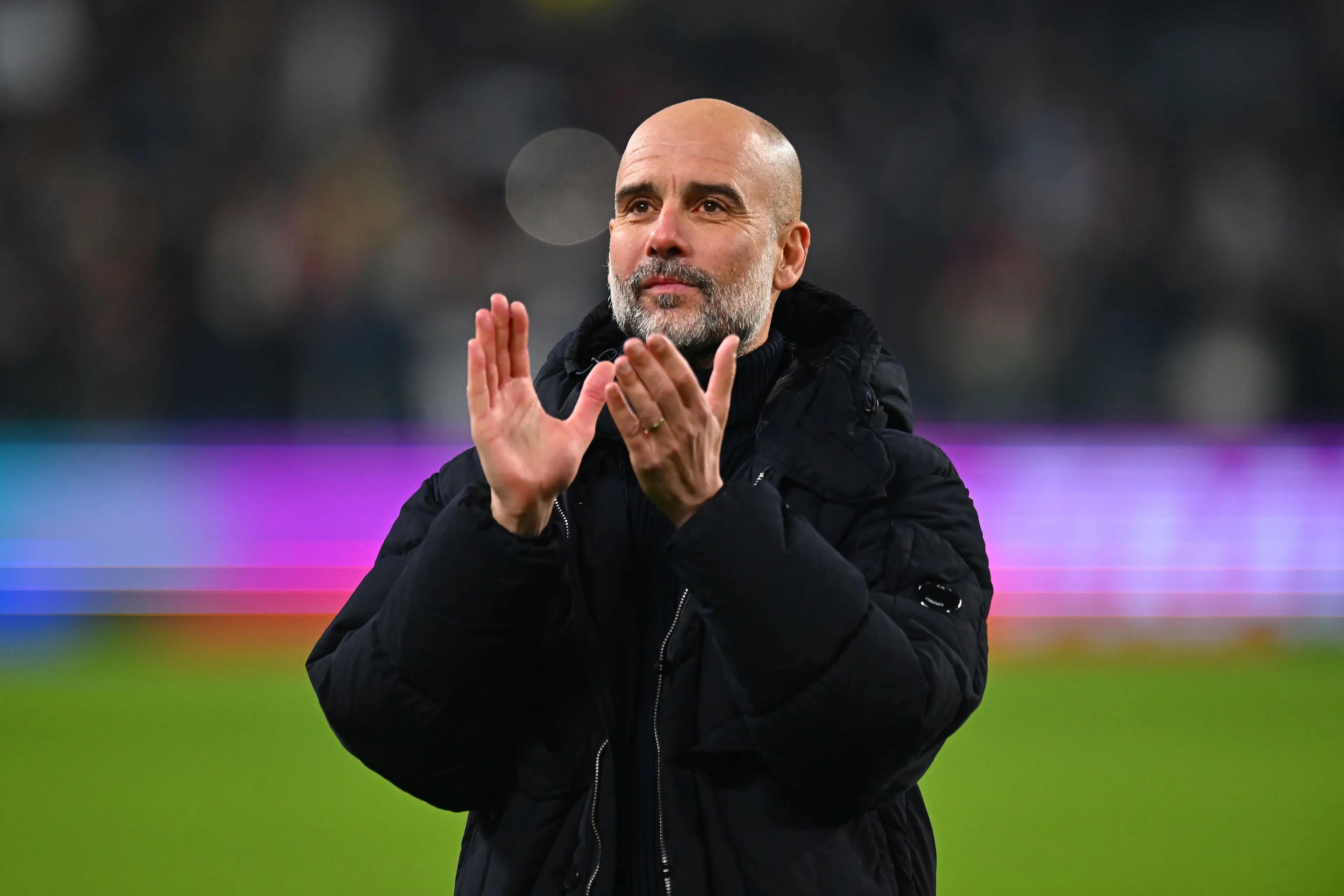 Pep Guardiola has won just one game out of his last 10. Image: Getty