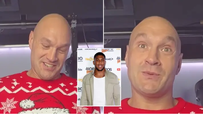 Tyson Fury can't resist poking fun at Anthony Joshua with Christmas cracker joke