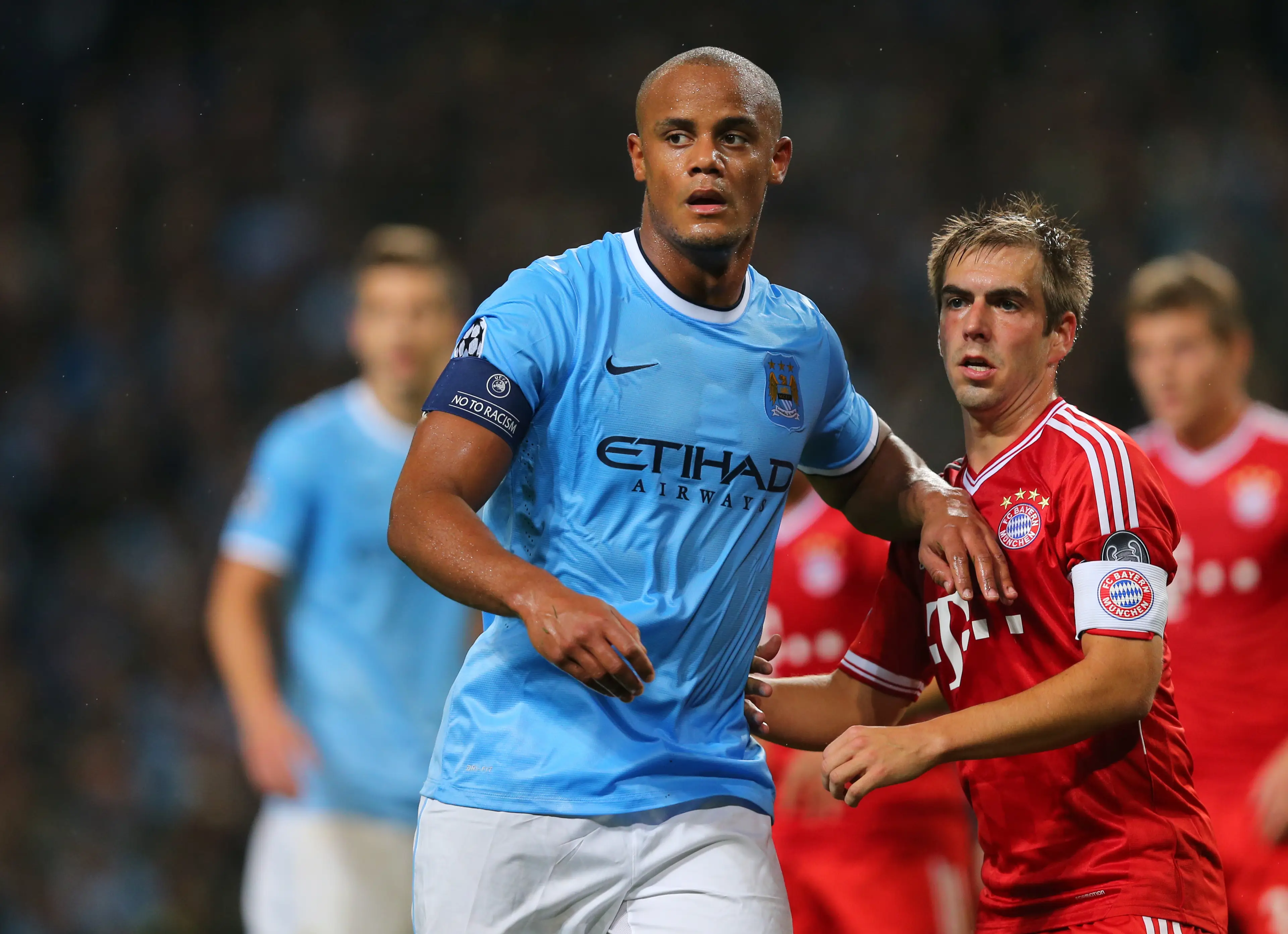 Vincent Kompany won multiple Premier League titles with Manchester City. Image: Getty