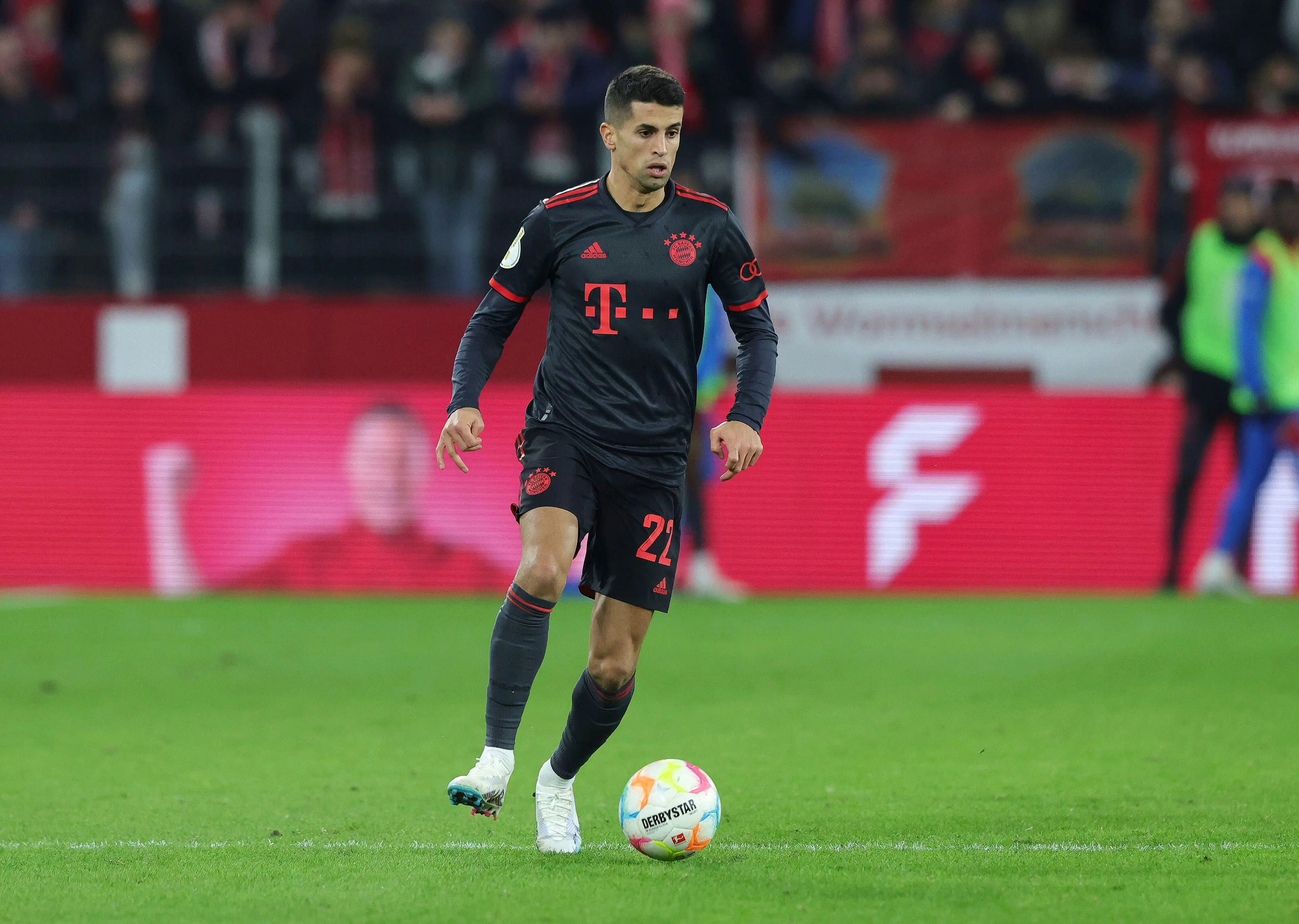 Joao Cancelo in action for Bayern Munich. Image: Alamy