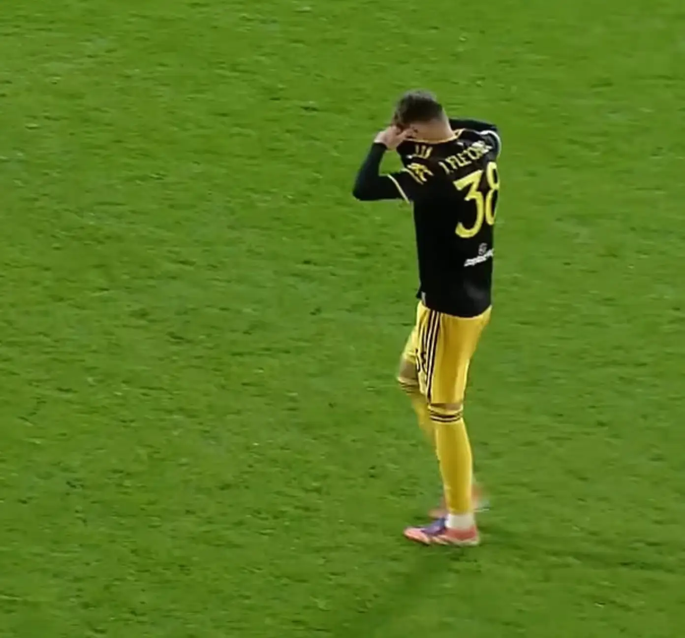 Fletcher was sent off during October's EFL Clash between Manchester United and Barnsley. Image credit: Getty