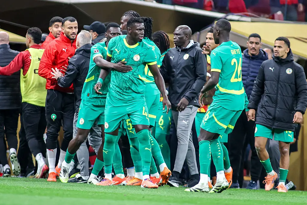 Senegal players leaving the field during the 2026 AFCON final (credit: getty)