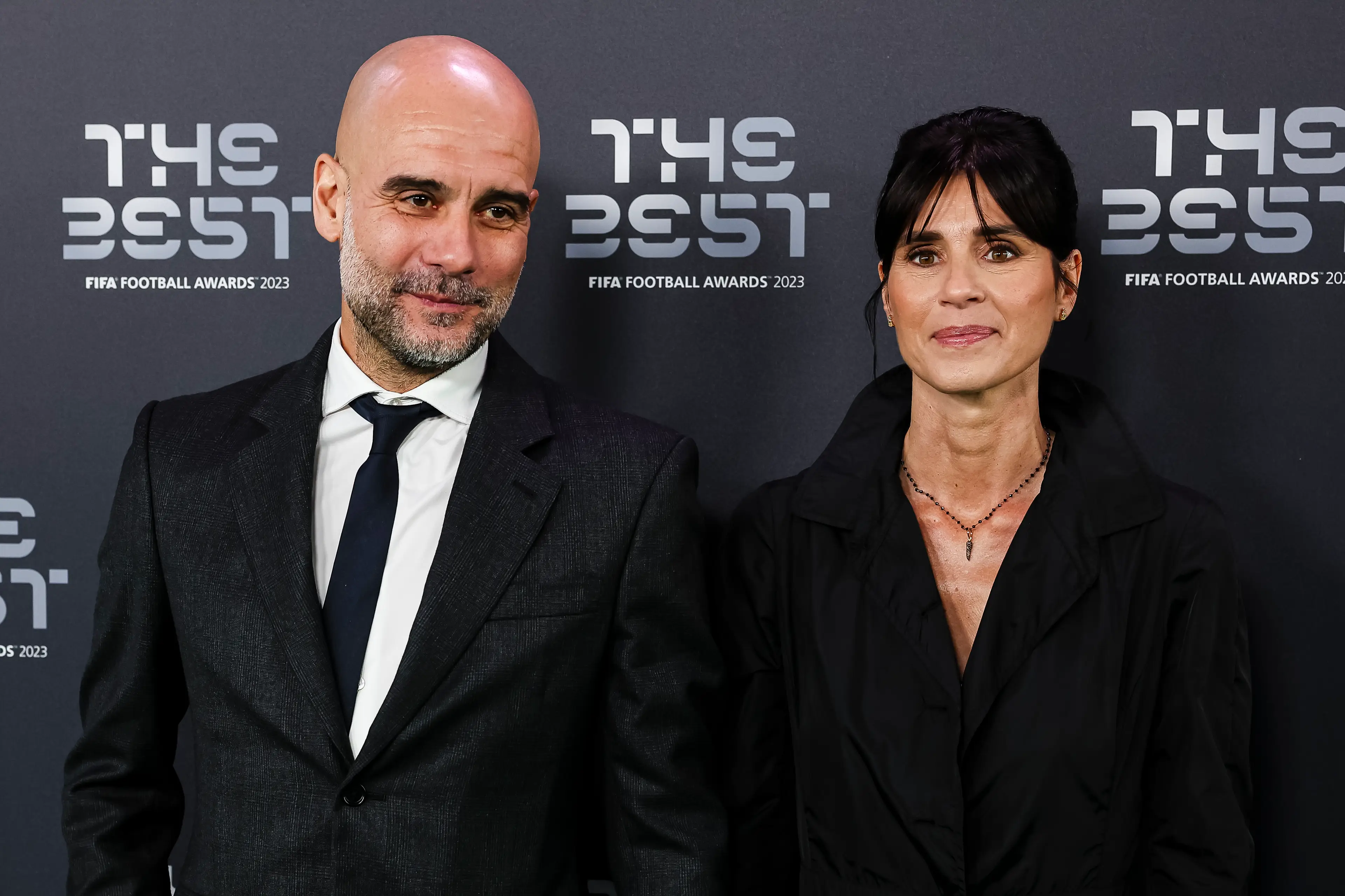 Pep Guardiola and Cristina Serra at the FIFA Best Awards- Getty