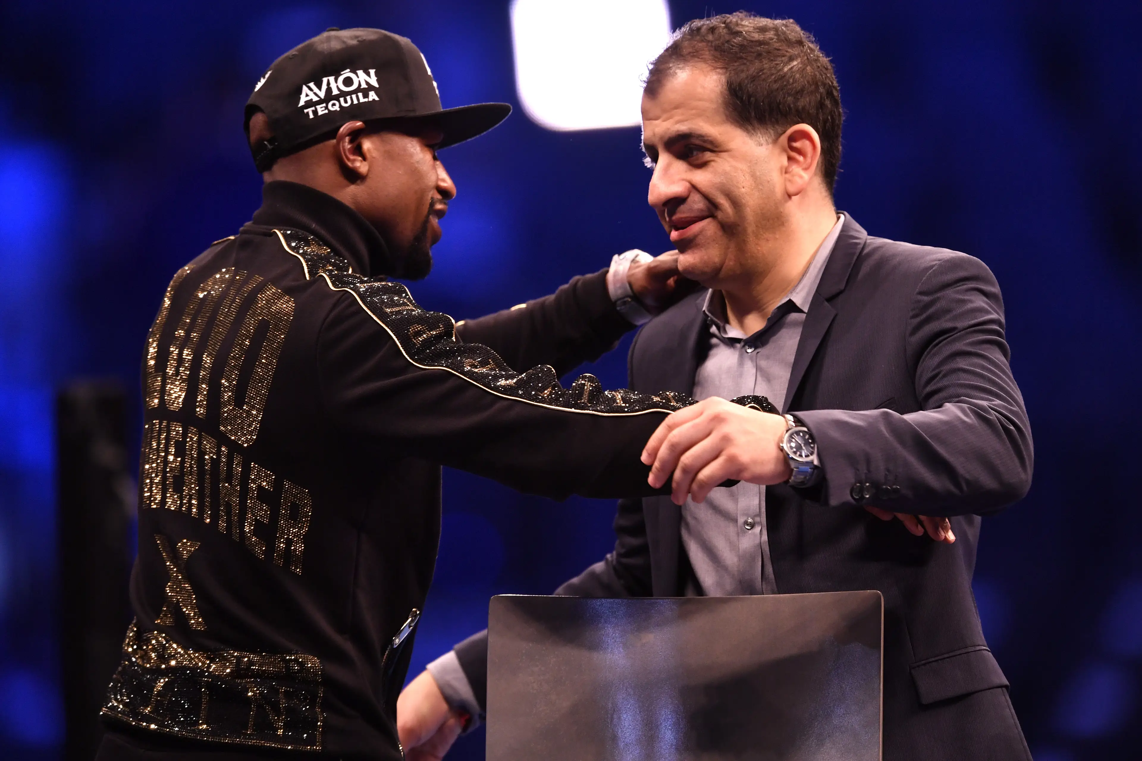 Mayweather is suing Stephen Espinoza and Showtime. Image: Getty