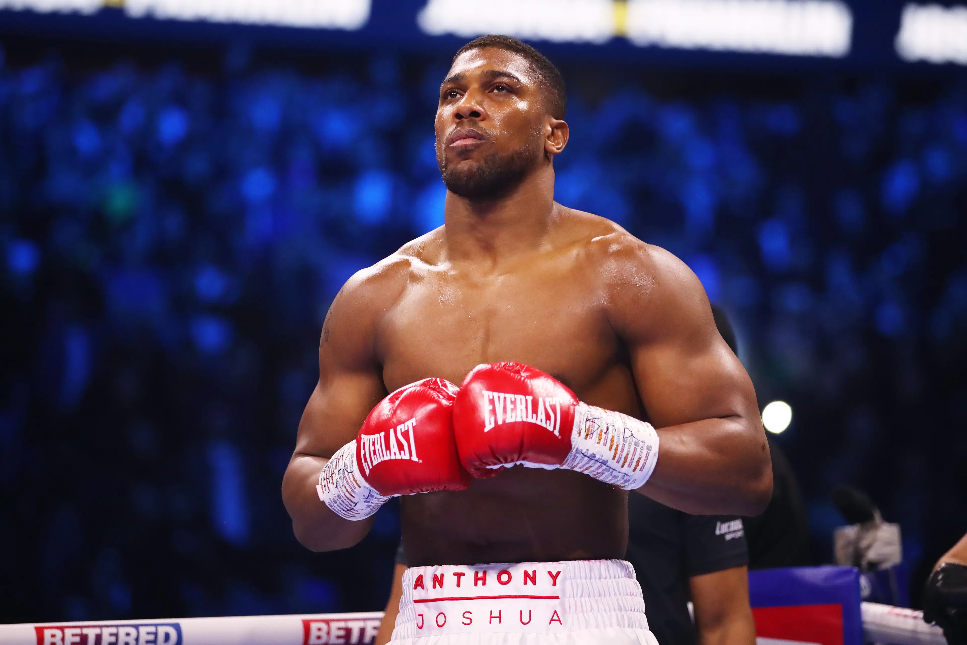 Anthony Joshua is set to return to the ring against Jake Paul. Image: Getty 