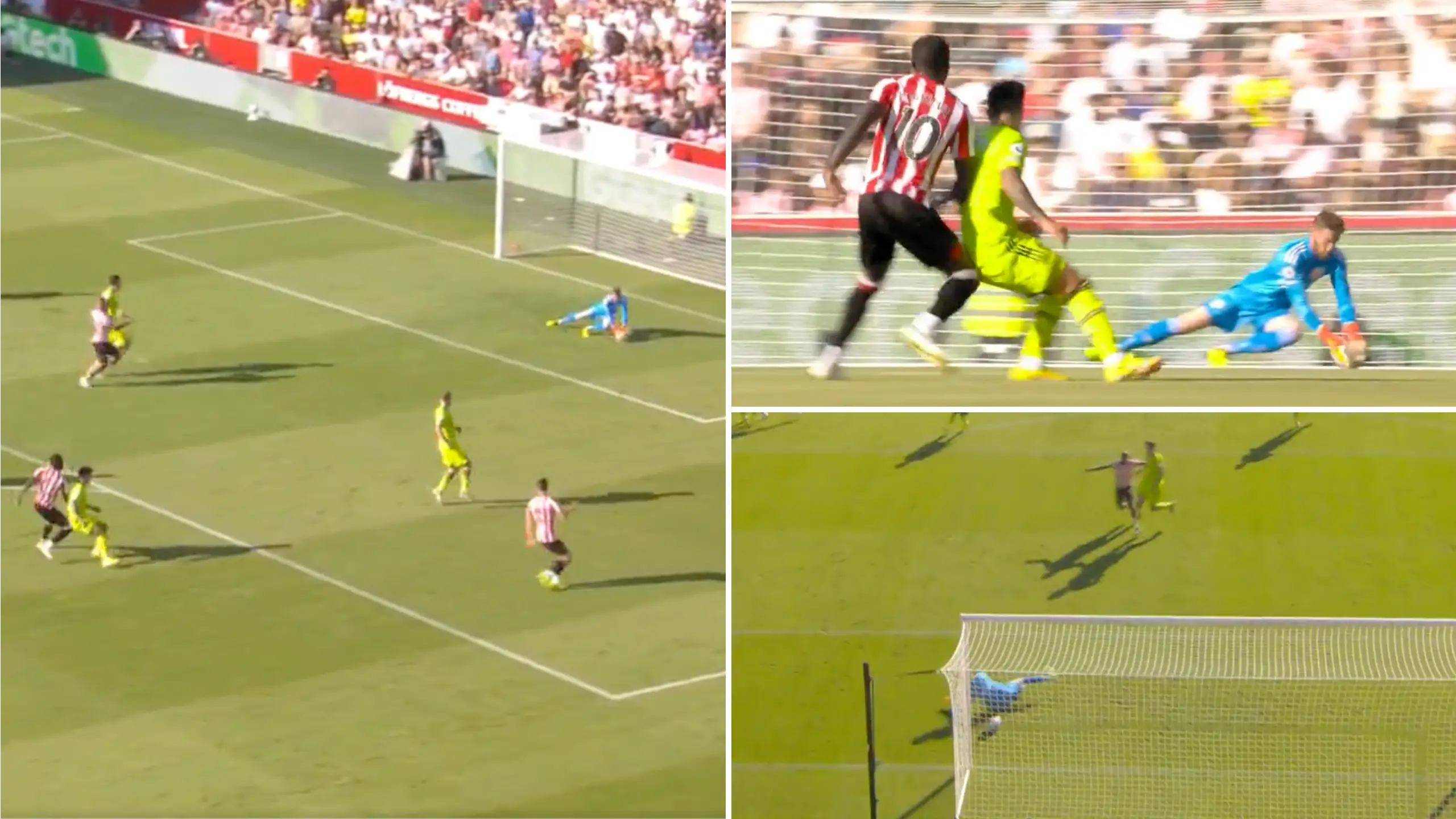 David de Gea made a series of mistakes against Brentford. (Sky Sports)