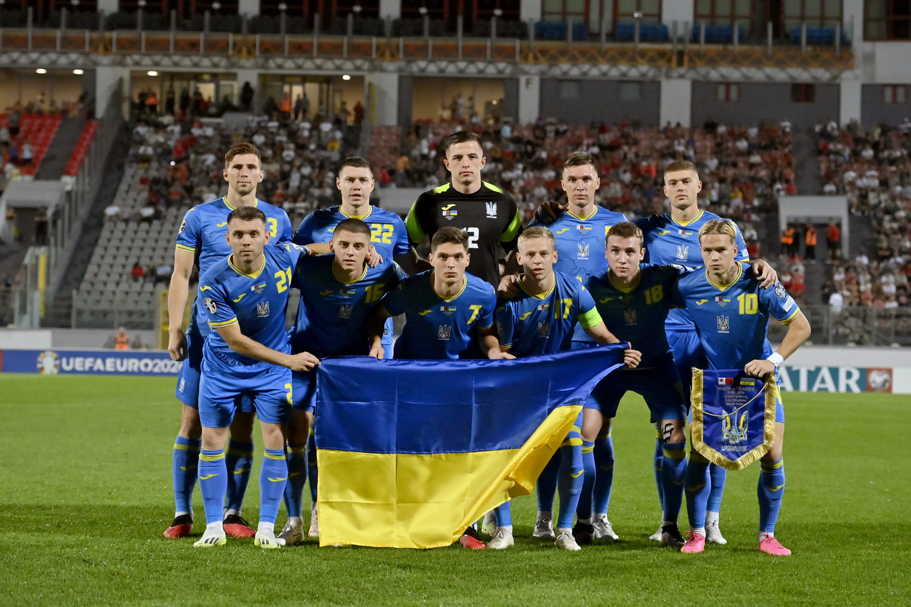 Ukraine and Belarus are banned from playing one another. Image: Getty