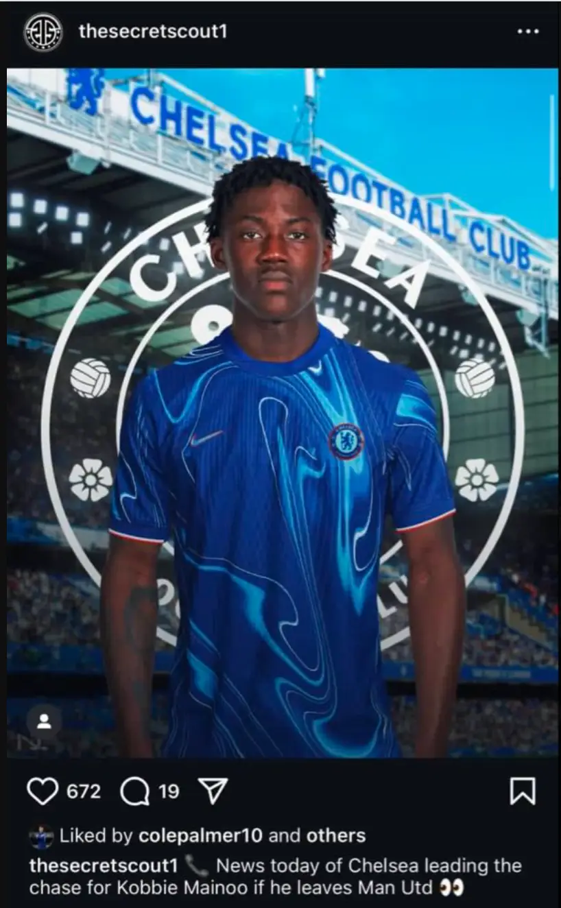 Palmer liked the post on Instagram. Image credit: Instagram/thesecretscout1