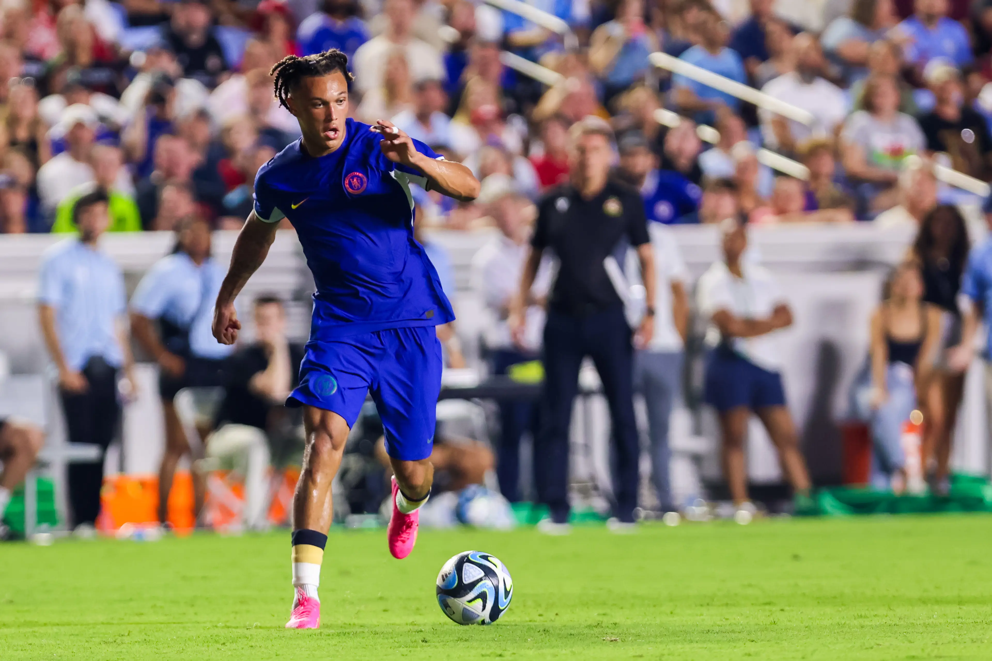 Moreira in action against Wrexham. Image: Getty