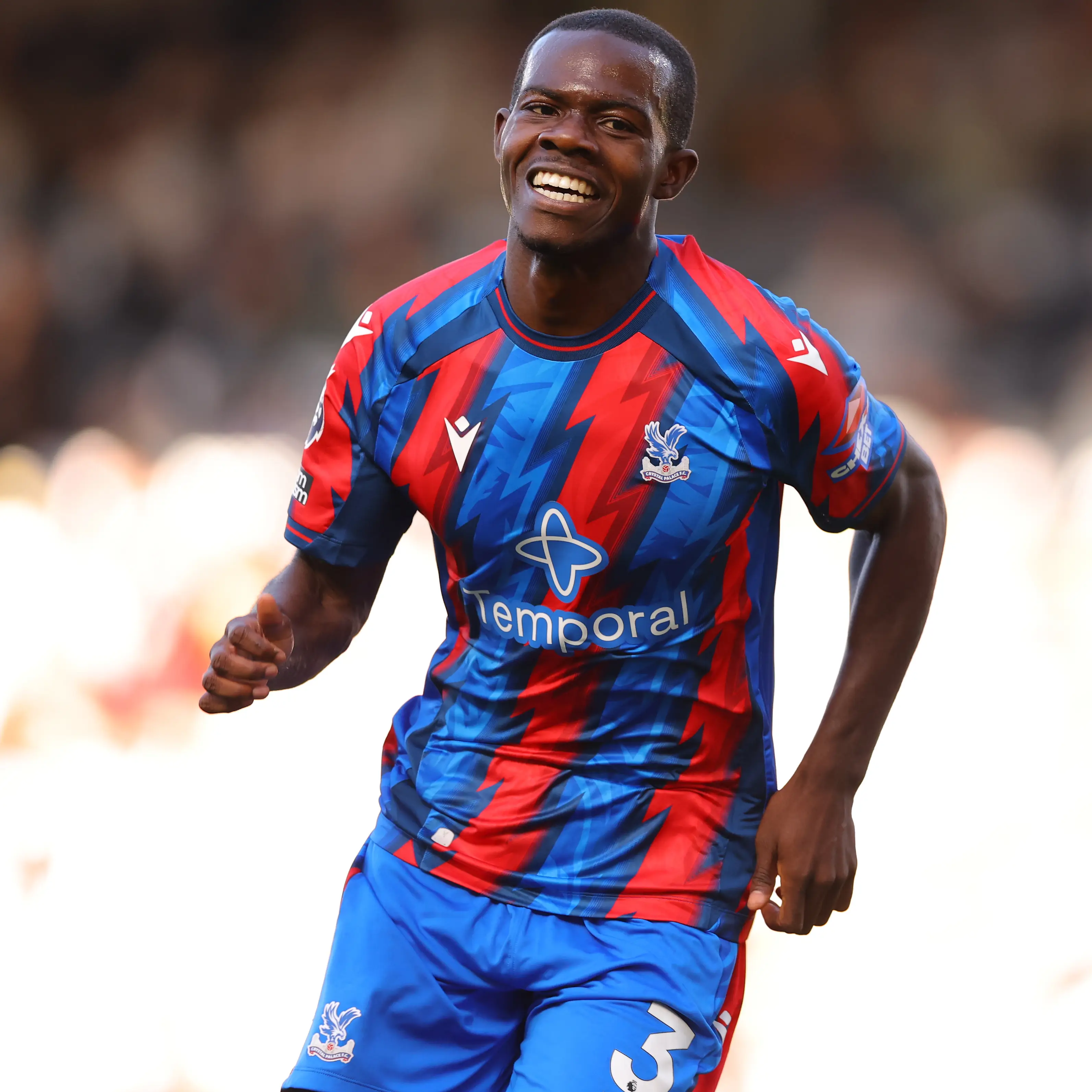 Tyrick Mitchell celebrates scoring his second goal of the game. Image credit: Getty