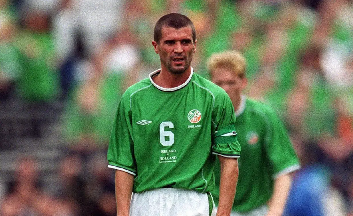 Roy Keane had a frosty relationship with Mick McCarthy during the time together with Ireland. (Image: Christof Koepsel/Bongarts/Getty Images)