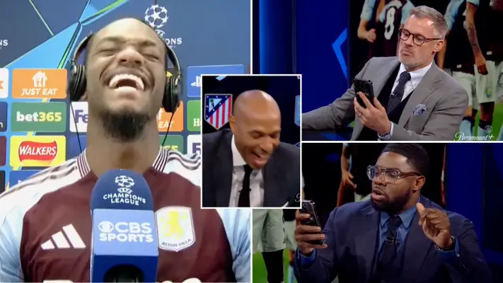 Jamie Carragher and Micah Richards attempting to speak Spanish to Aston Villa's Jhon Duran was hilarious, he was so confused