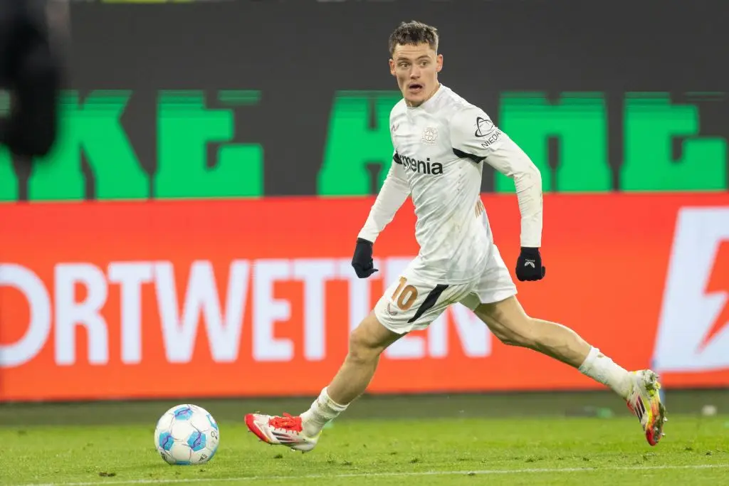 Florian Wirtz has scored nine goals and assisted 10 in 21 Bundesliga appearances this season. (Image: Getty)