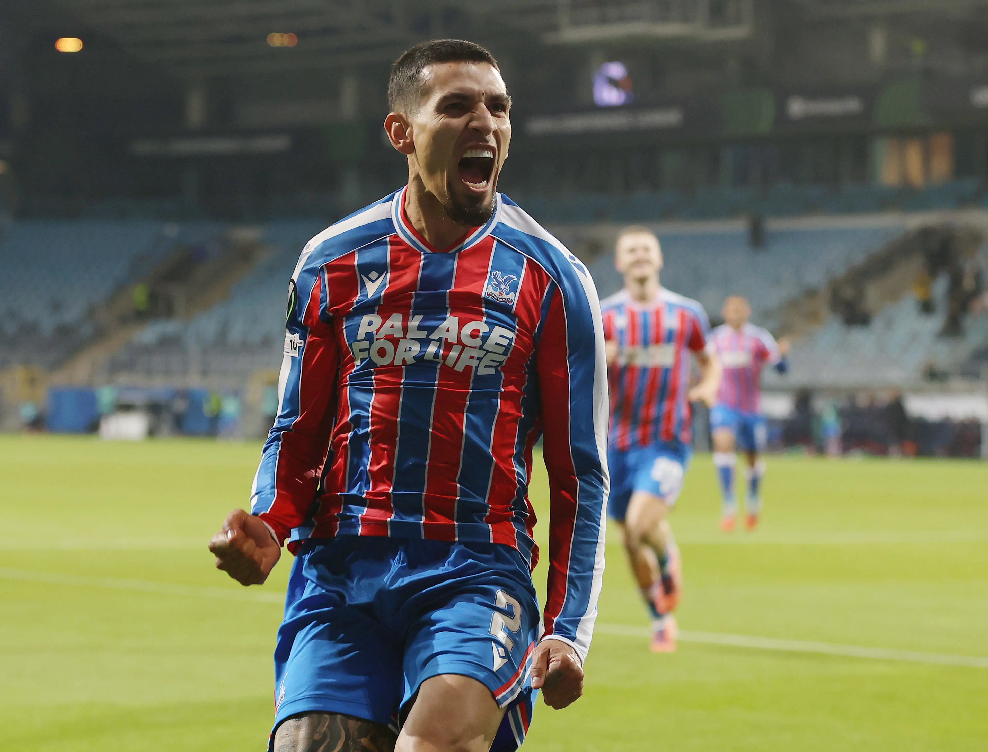 Daniel Munoz celebrating for Crystal Palace. Image: Crystal Pix/MB Media / Contributor via Getty