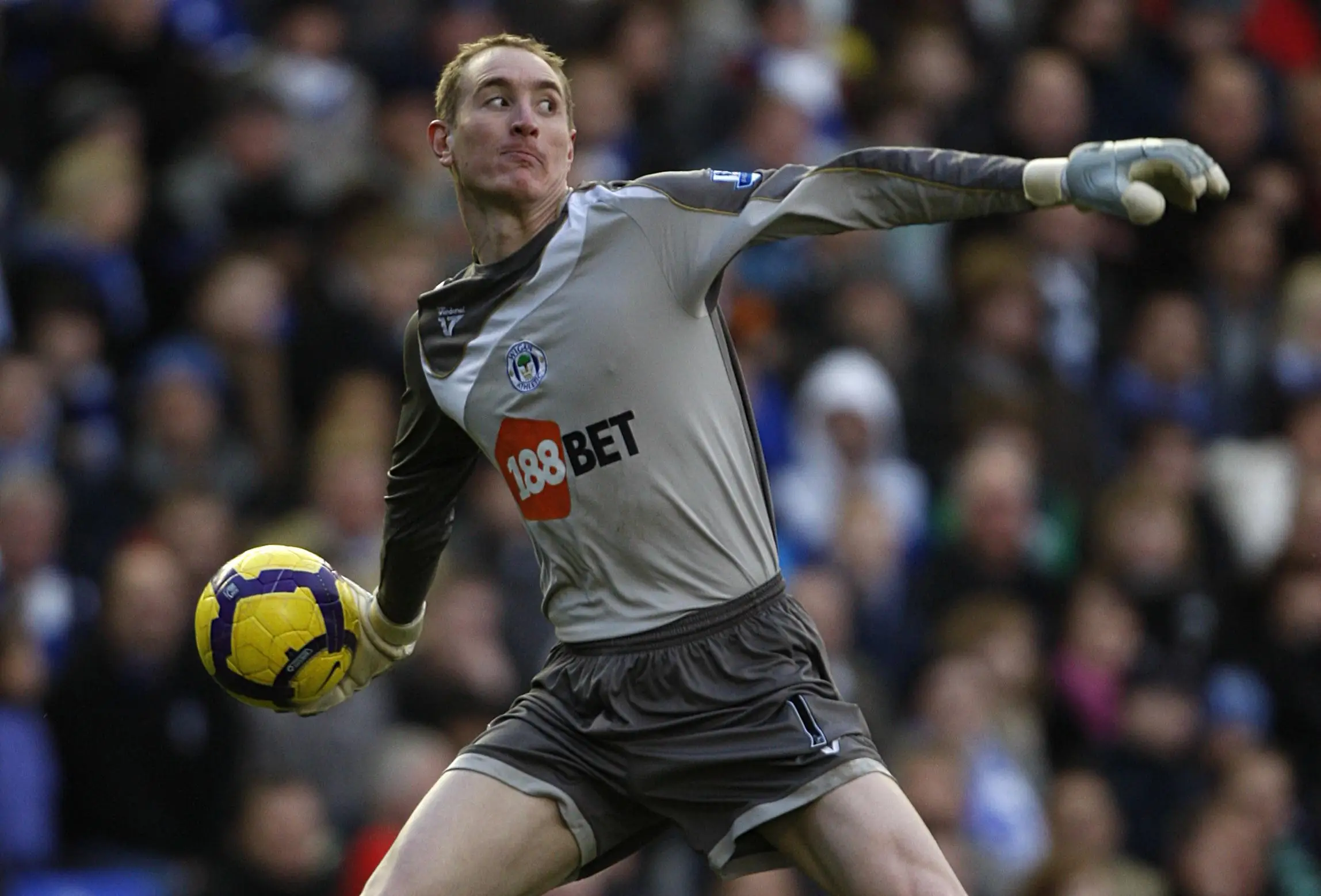 Chris Kirkland was doing a good job for Wigan. Image: Alamy