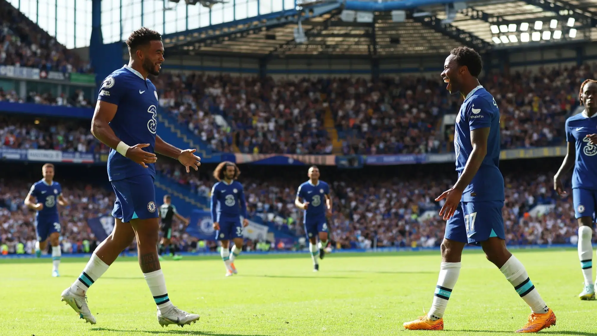 Raheem Sterling reveals Reece James promise after Chelsea brace