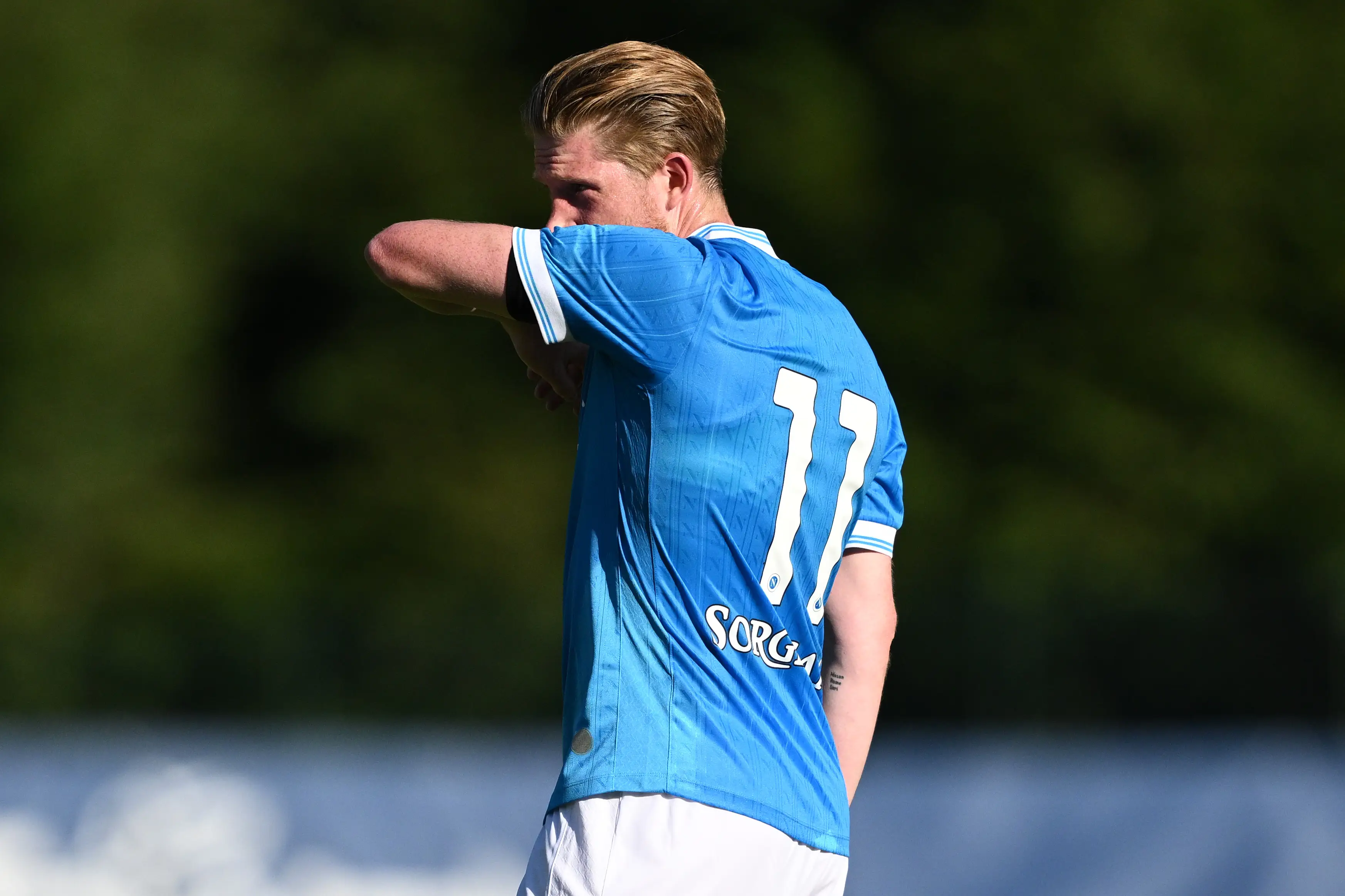 The Belgian featured in the pre-season clash for 45 minutes. Image credit: Getty