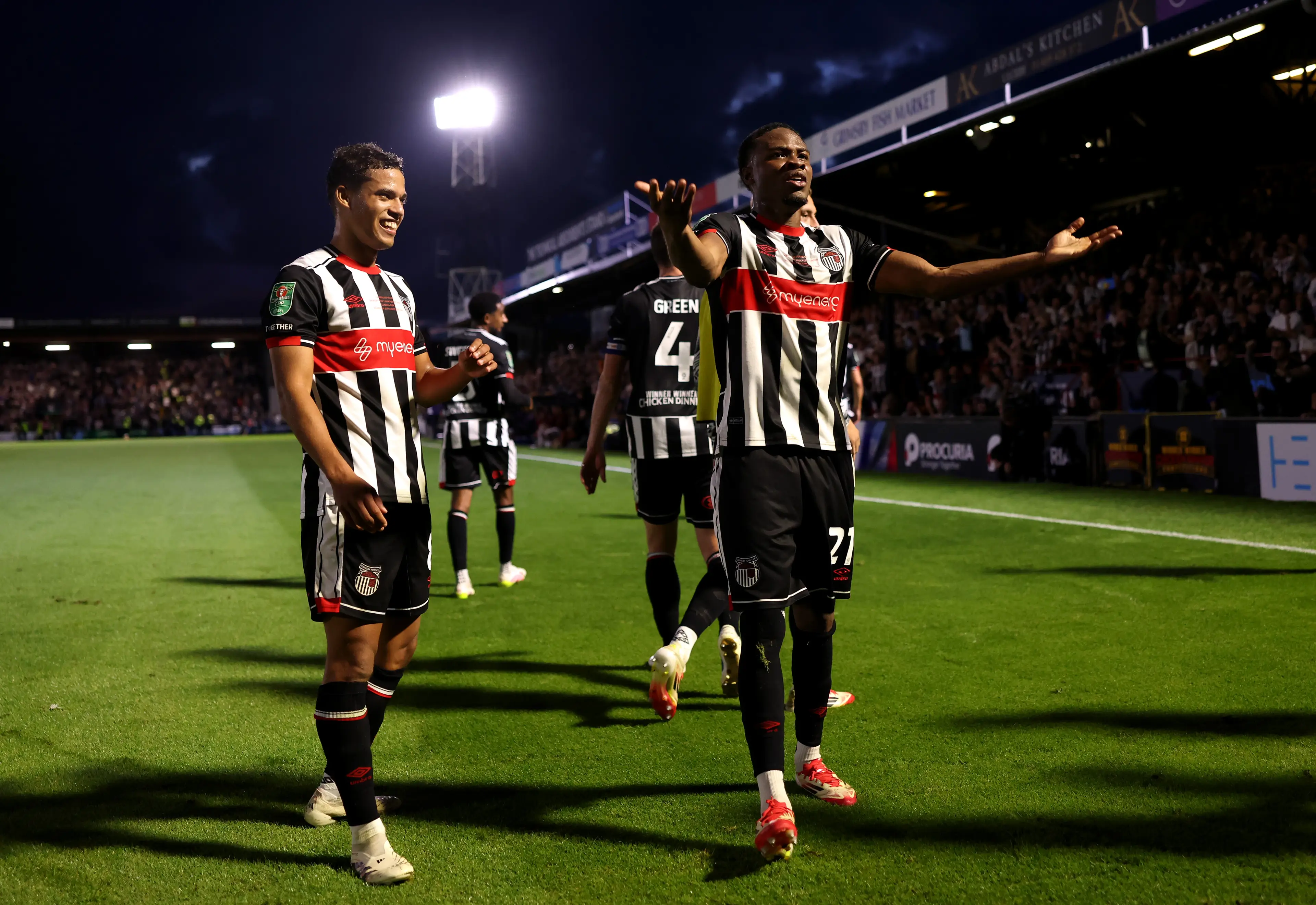 Grimsby Town stunned Manchester United in the first half. Image: Getty