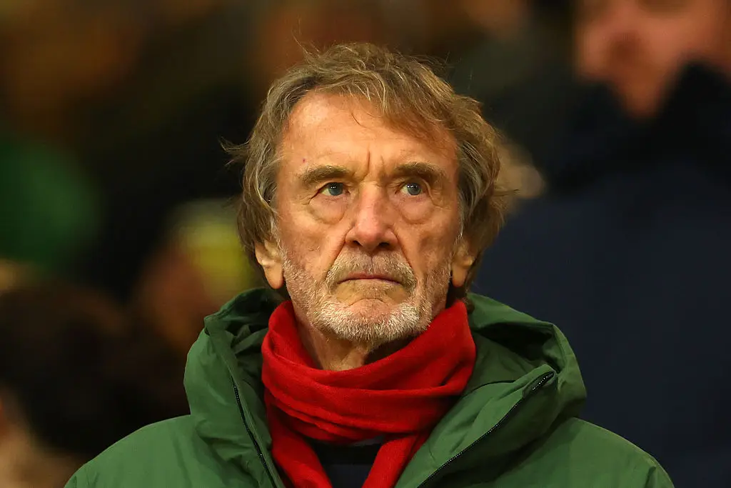 Sir Jim Ratcliffe owns around 29 percent of Manchester United (Credit:Getty)