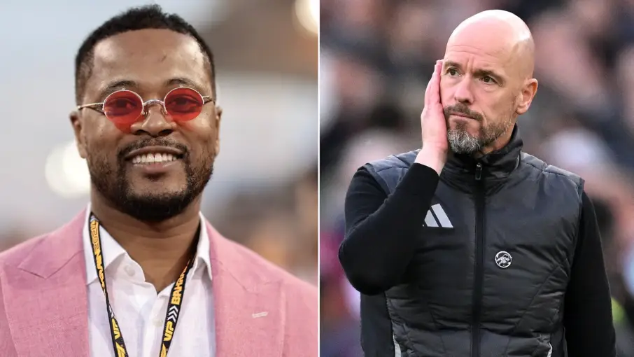 Patrice Evra becomes first ex-Man Utd player to react to Erik ten Hag's sacking with six-word response