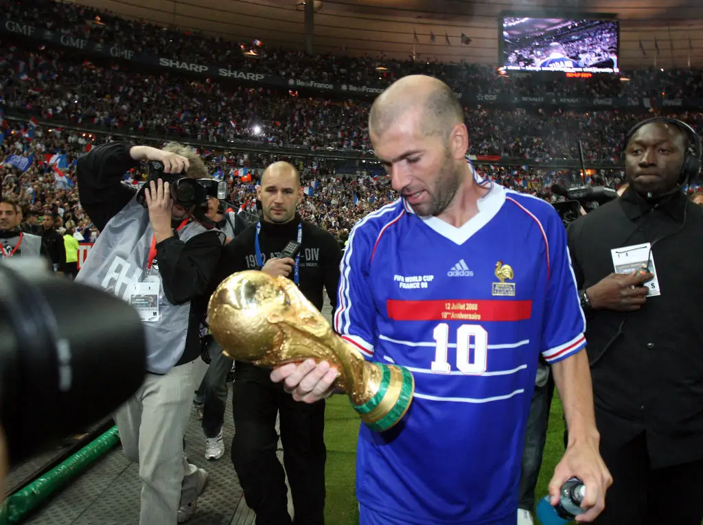 Zinedine Zidane won the 1998 World Cup with France (Credit:Getty)