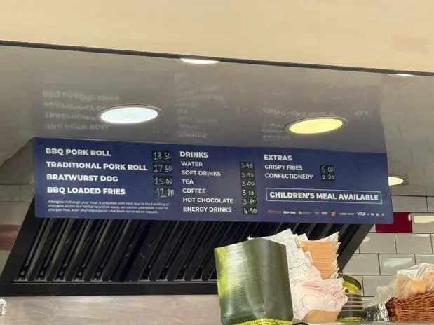 An image of the shocking prices went viral online. (Image: OldStationSt/X)