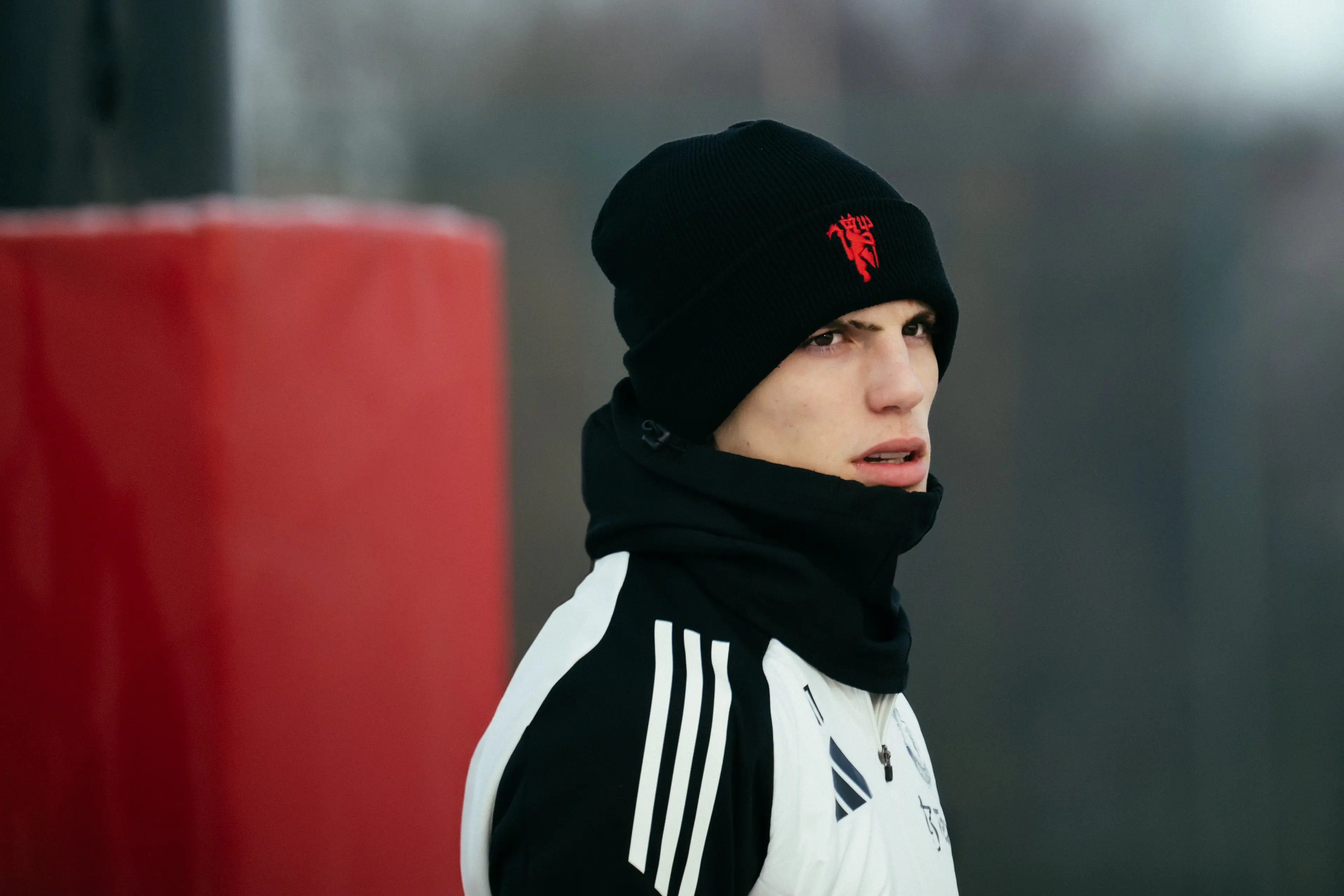 Alejandro Garnacho in Manchester United training- Getty
