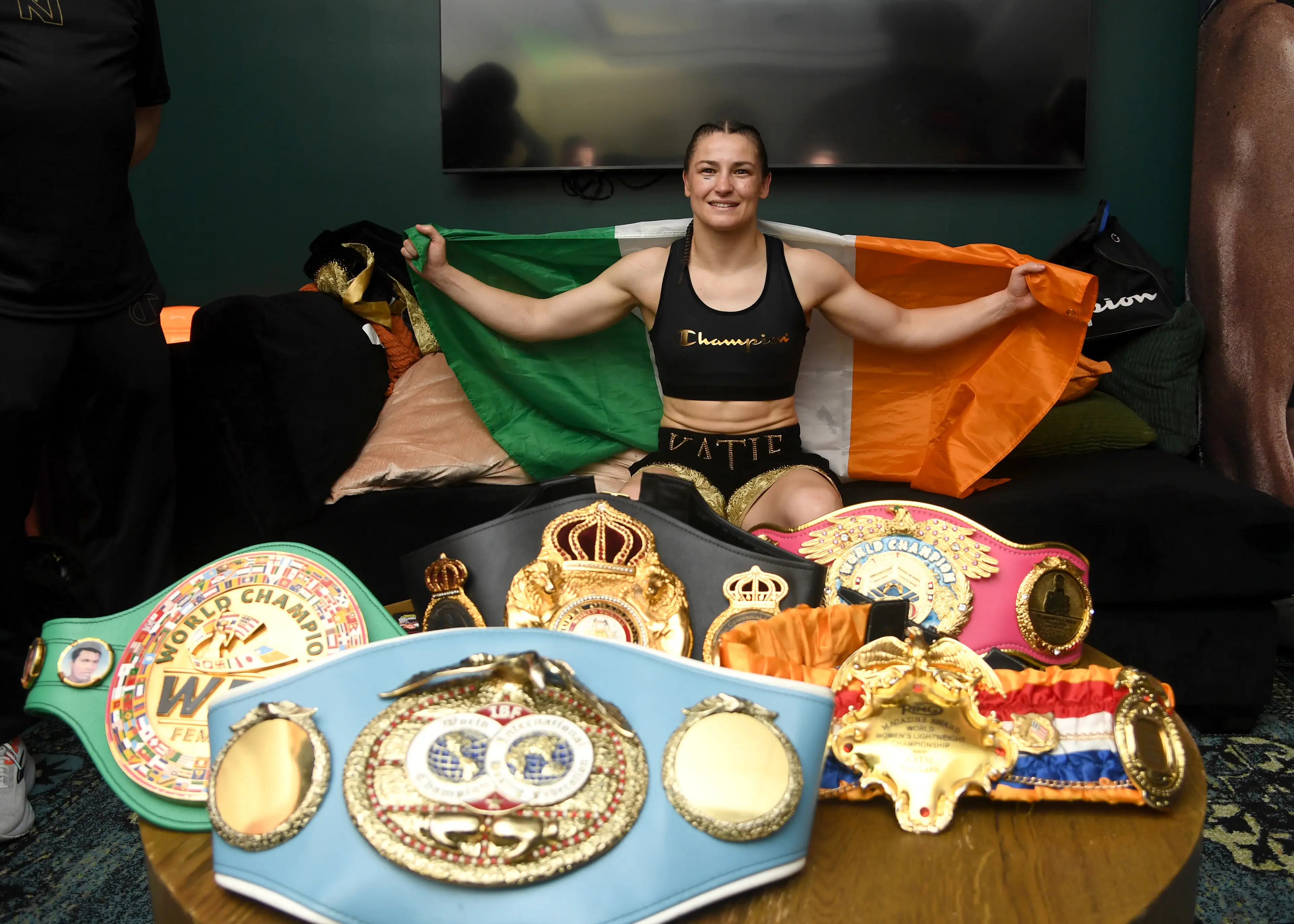 Katie Taylor has received backlash after showing support for Conor McGregor. Image: Getty