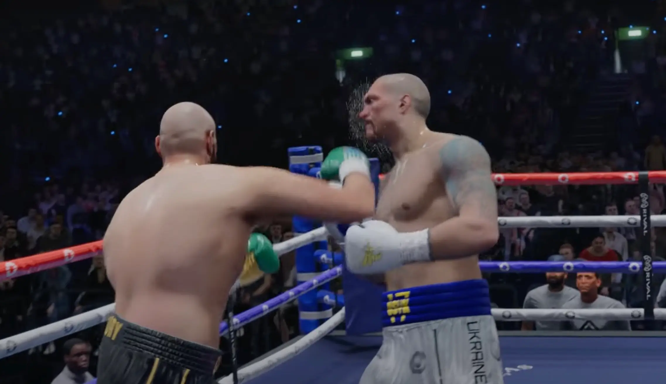 Fury dazes Usyk (Image: YouTube/PhantomFlame)