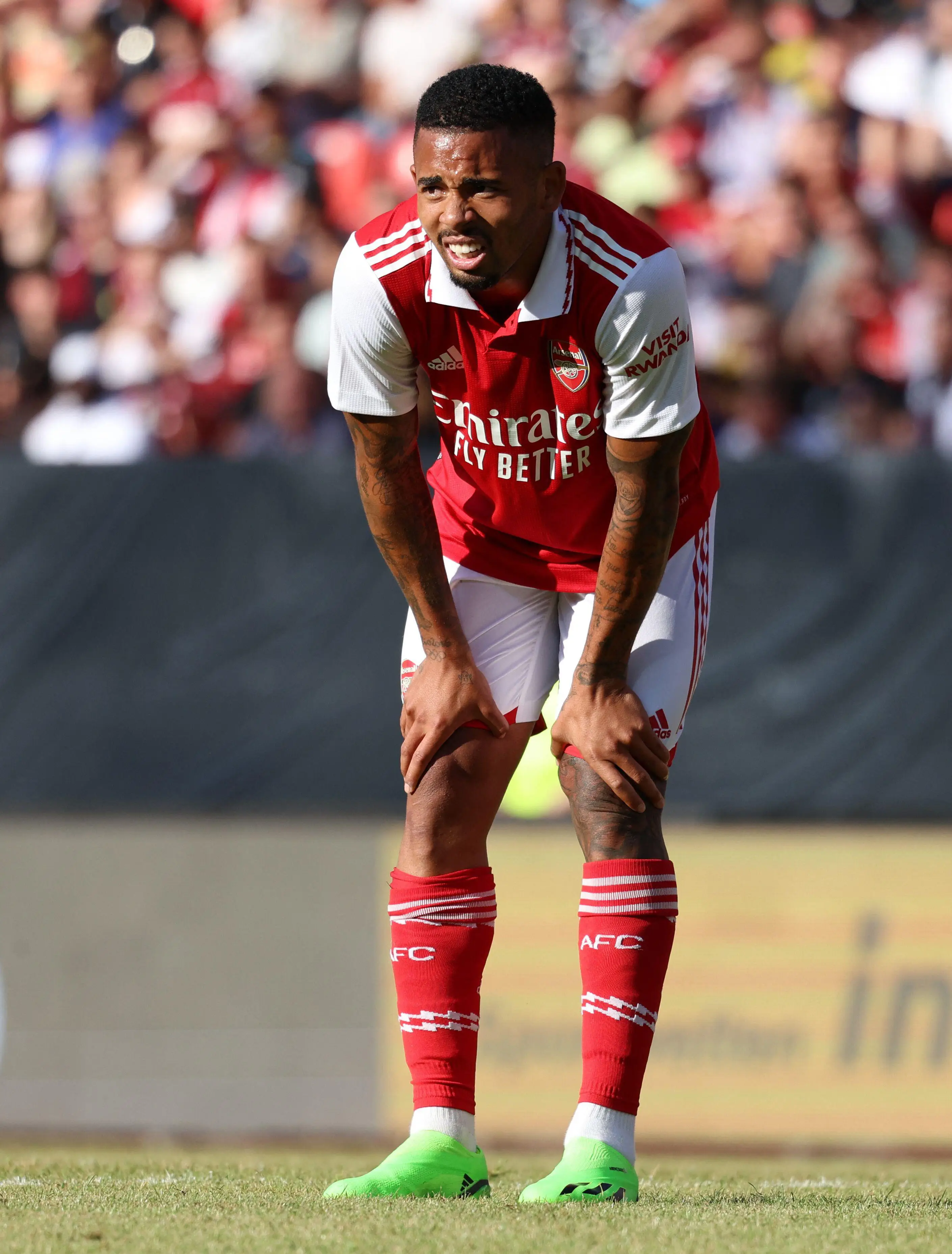  Arsenal's new signing Gabriel Jesus in action in pre-season. (Alamy)