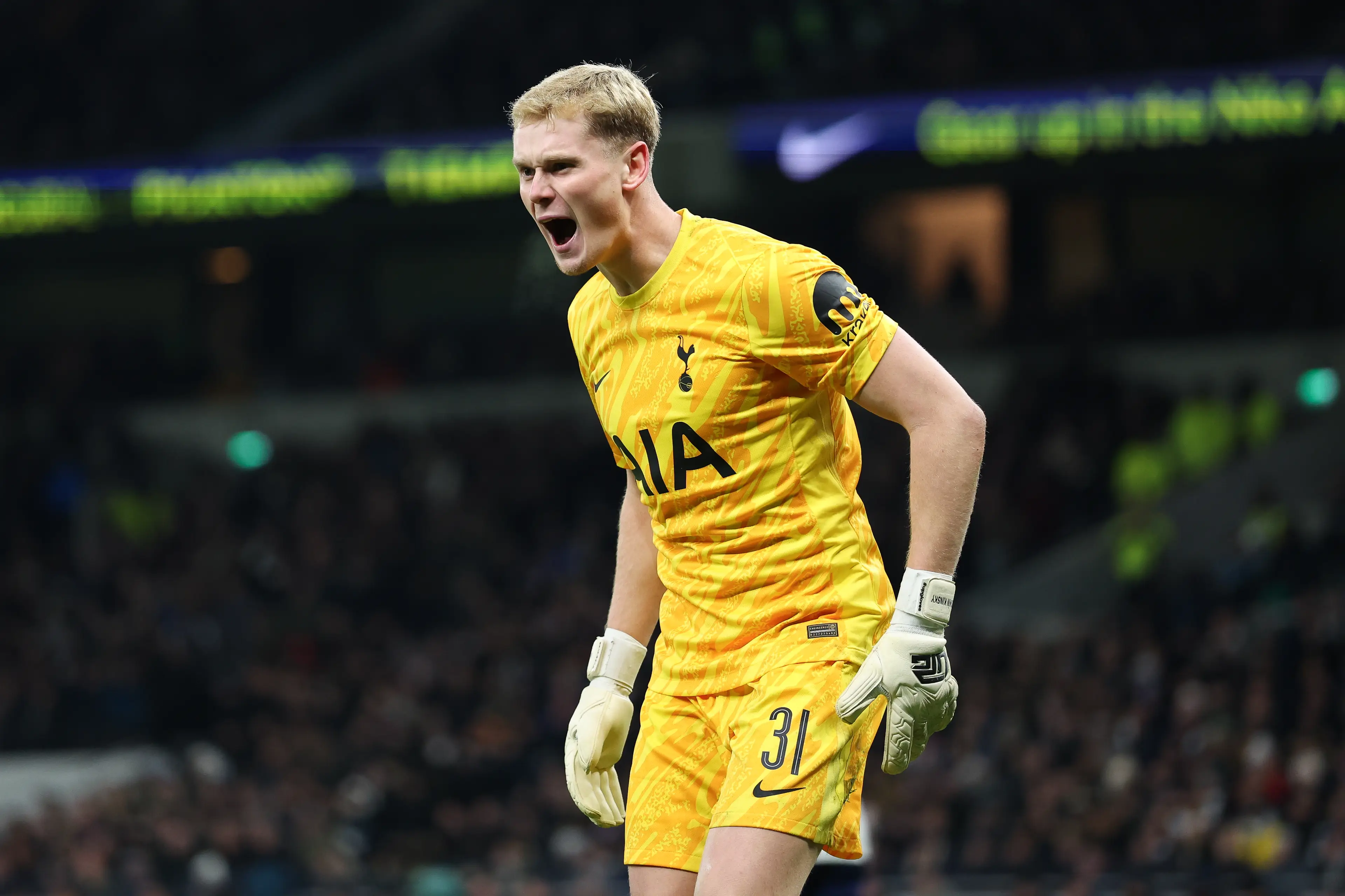 Kinsky impressed against Liverpool on Wednesday night. Image credit: Getty