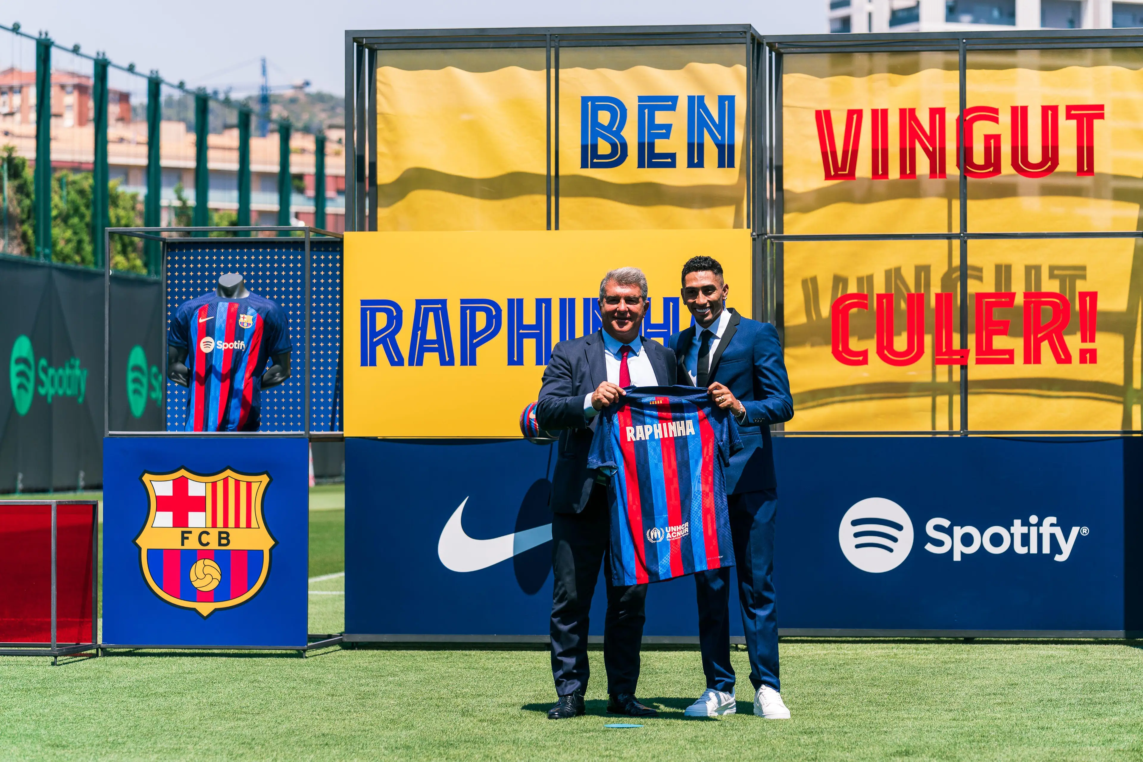 FC Barcelona official presentation of Raphinha. (Alamy)