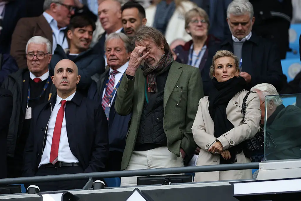 Sir Jim Ratcliffe attended the match at the Etihad (Image: Getty)