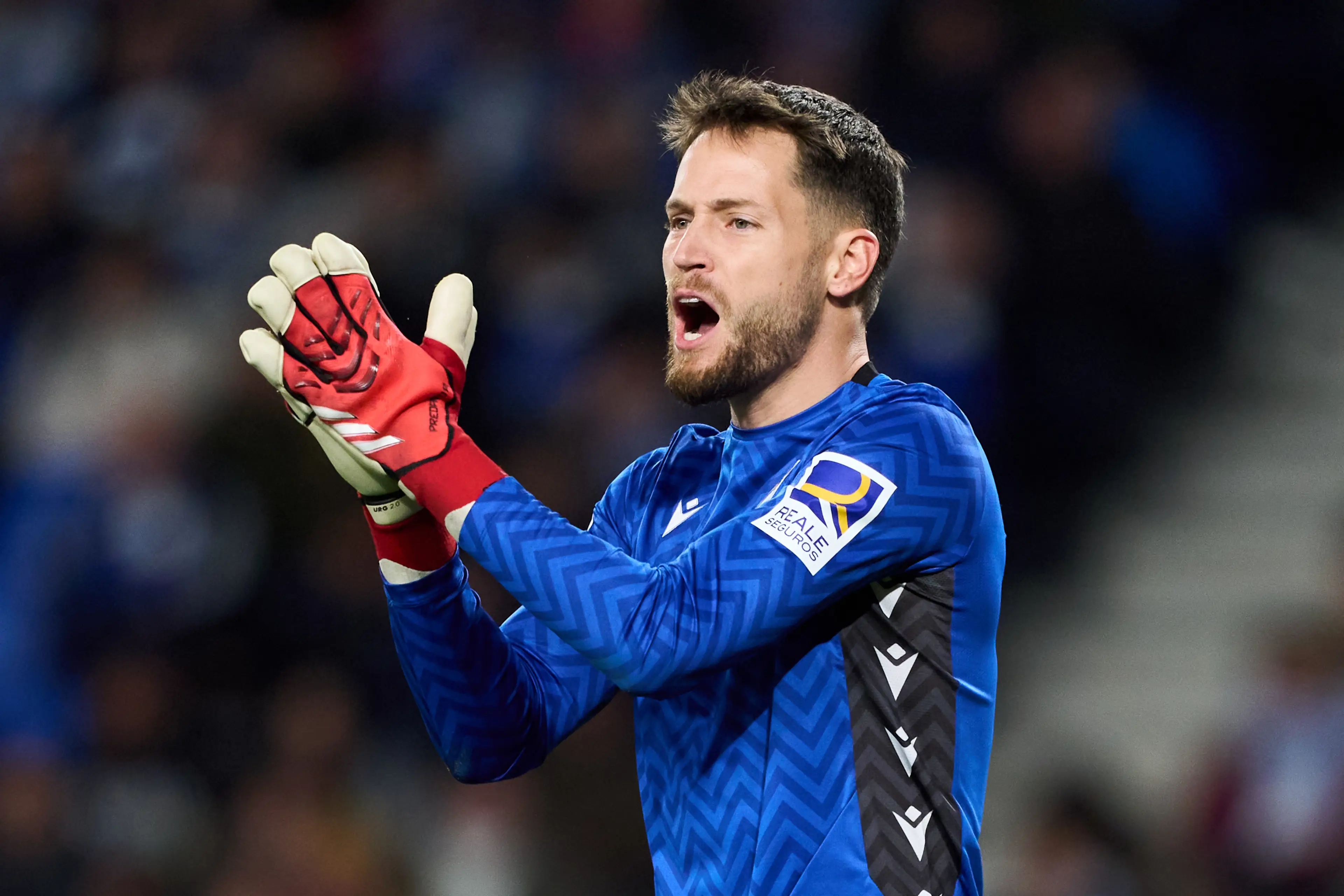 Real Sociedad star Alex Remiro spoke about Manchester United before their Europa League clash. Image: Getty