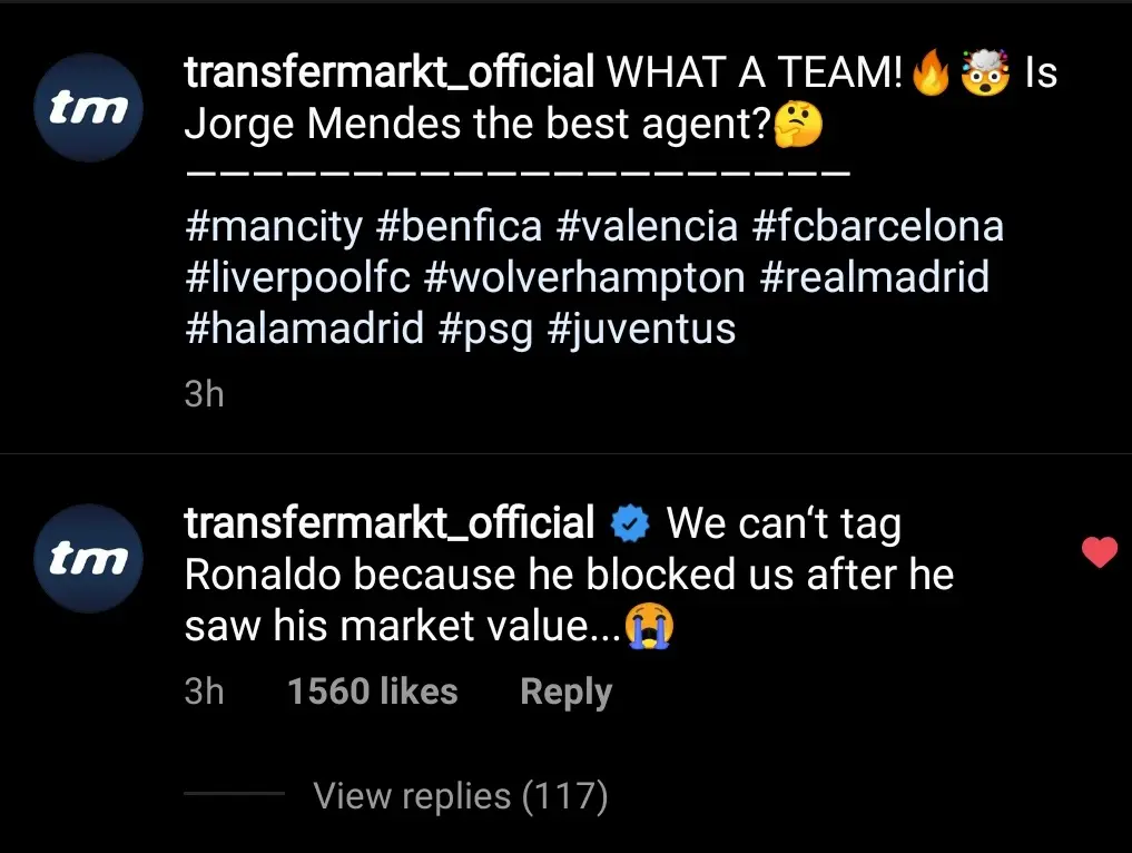 Instagram/@TransferMarkt