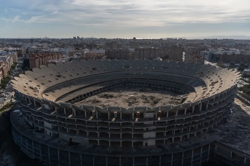 The Nou Mestalla has been untouched for 16 years (Credit:Getty)