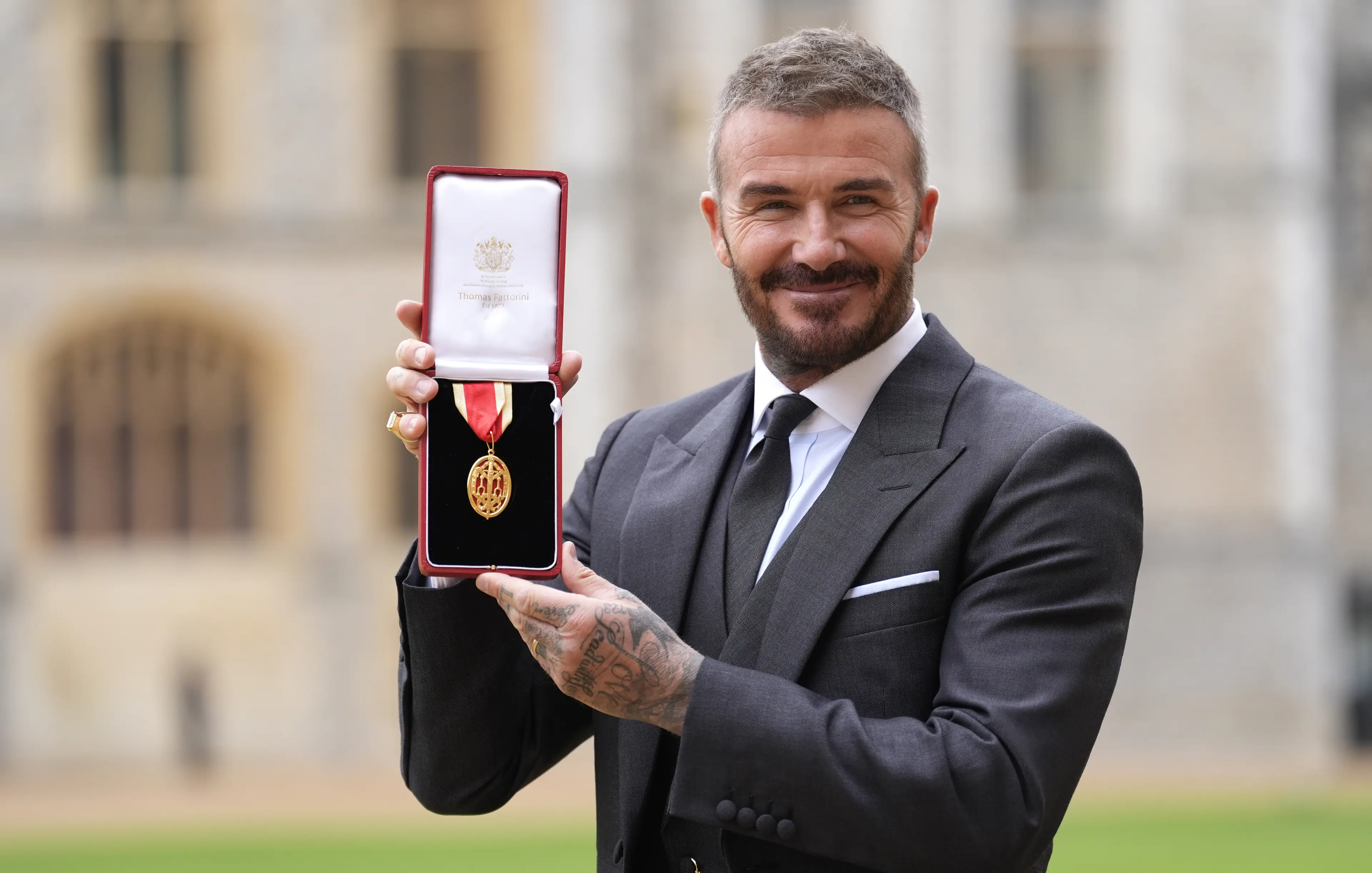 Arise, Sir David Beckham. Image: Getty