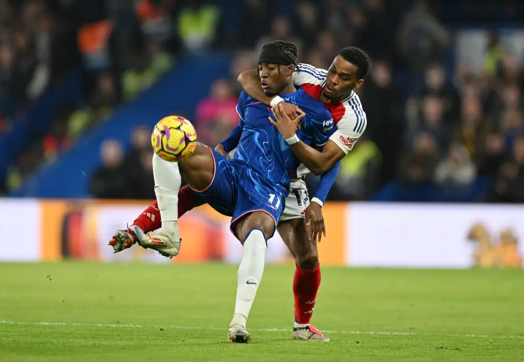 The Premier League match between Chelsea and Arsenal was a scrappy clash. (Image: Getty)