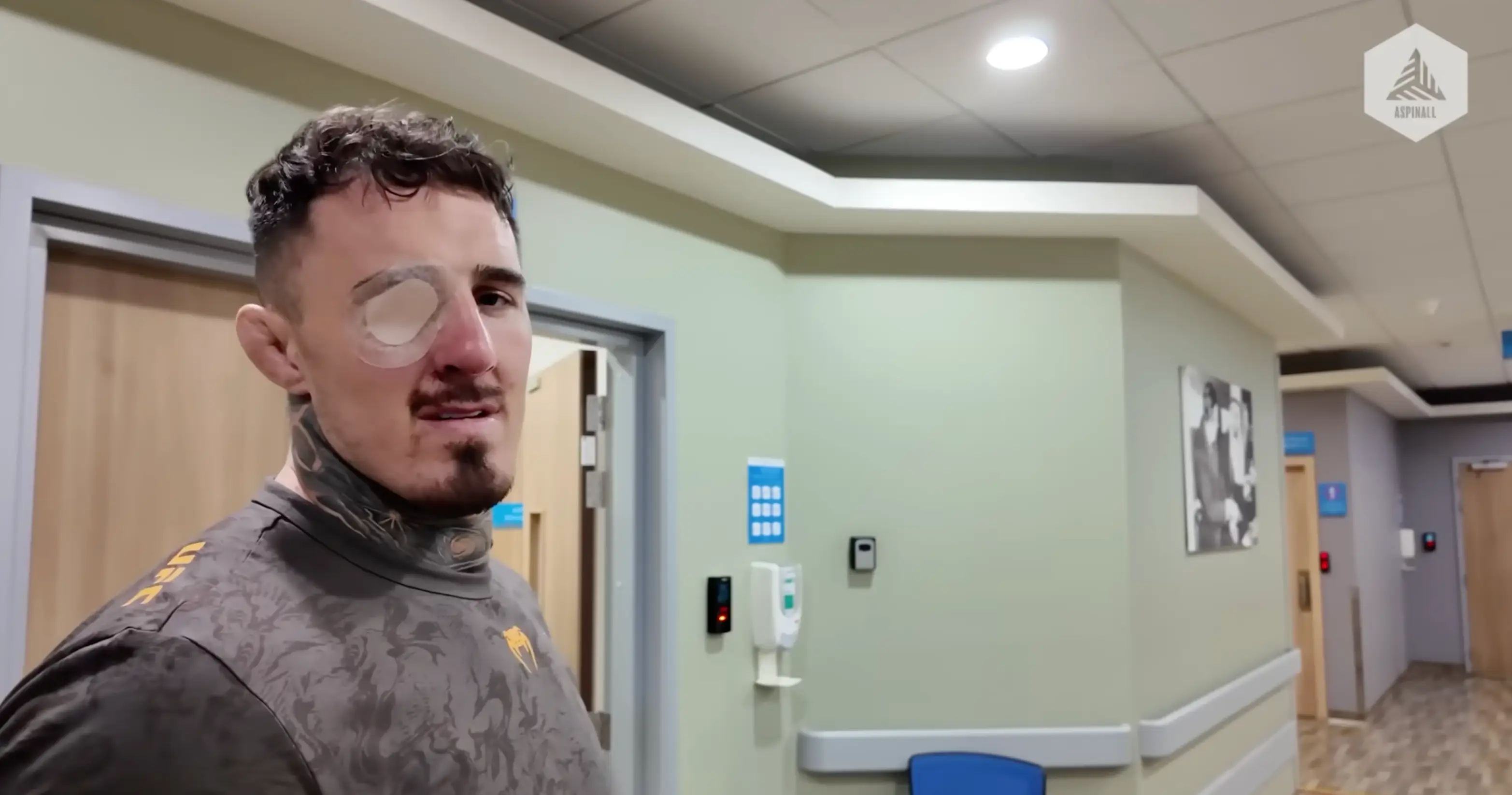 Aspinall was taken to hospital after the UFC 321 main event (Image: YouTube/Tom Aspinall Official)