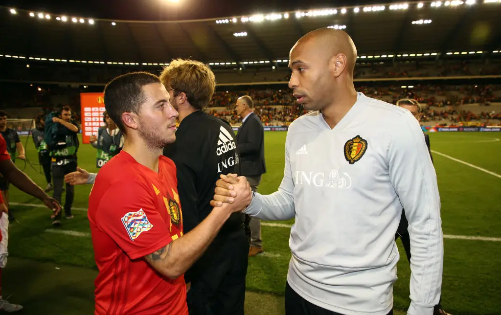 Thierry Henry worked with Eden Hazard while assistant coach of Belgium (Credit:Getty)