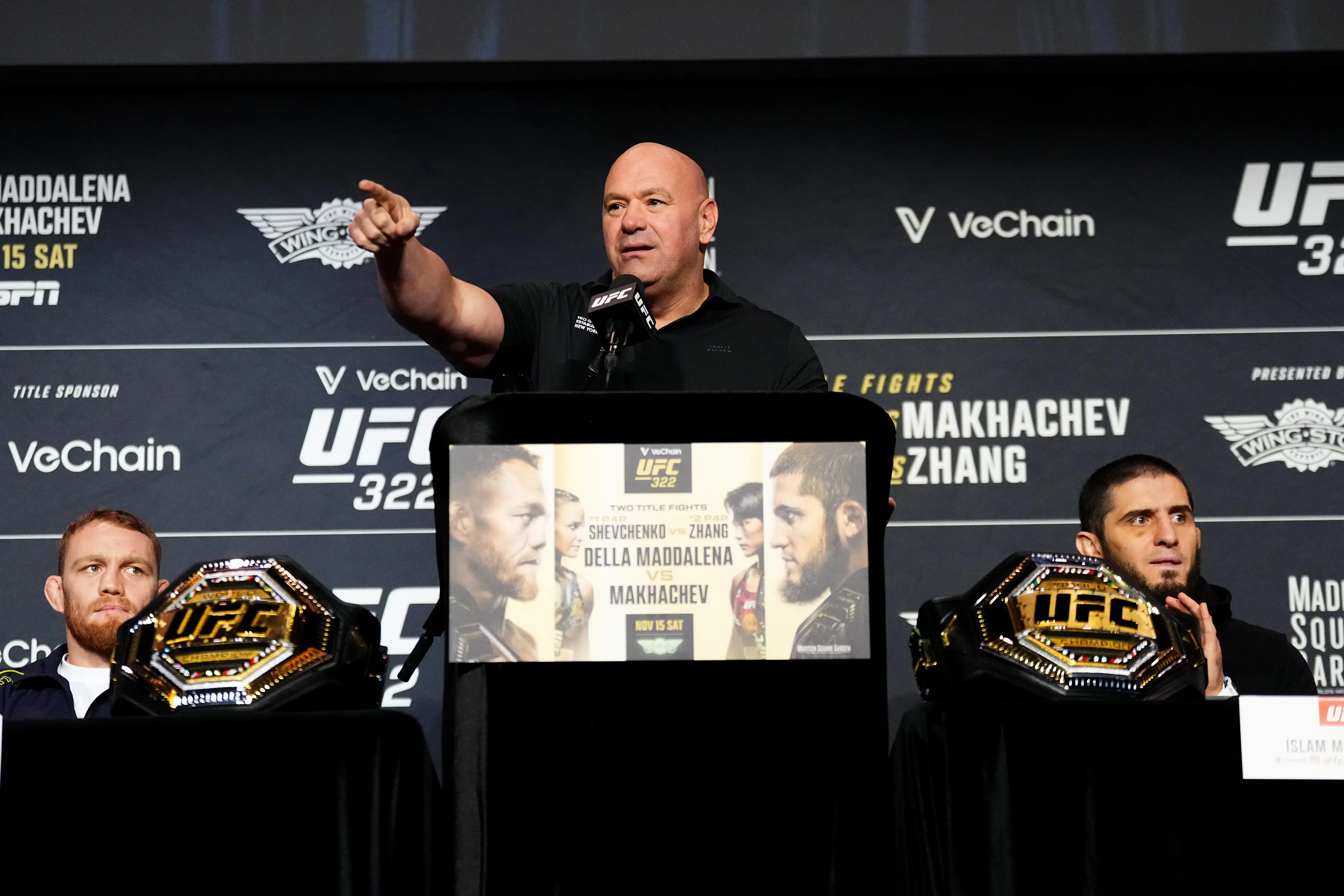 Dana White said he was unaware of Jake Paul vs. Anthony Joshua before it was made official. Image: Getty