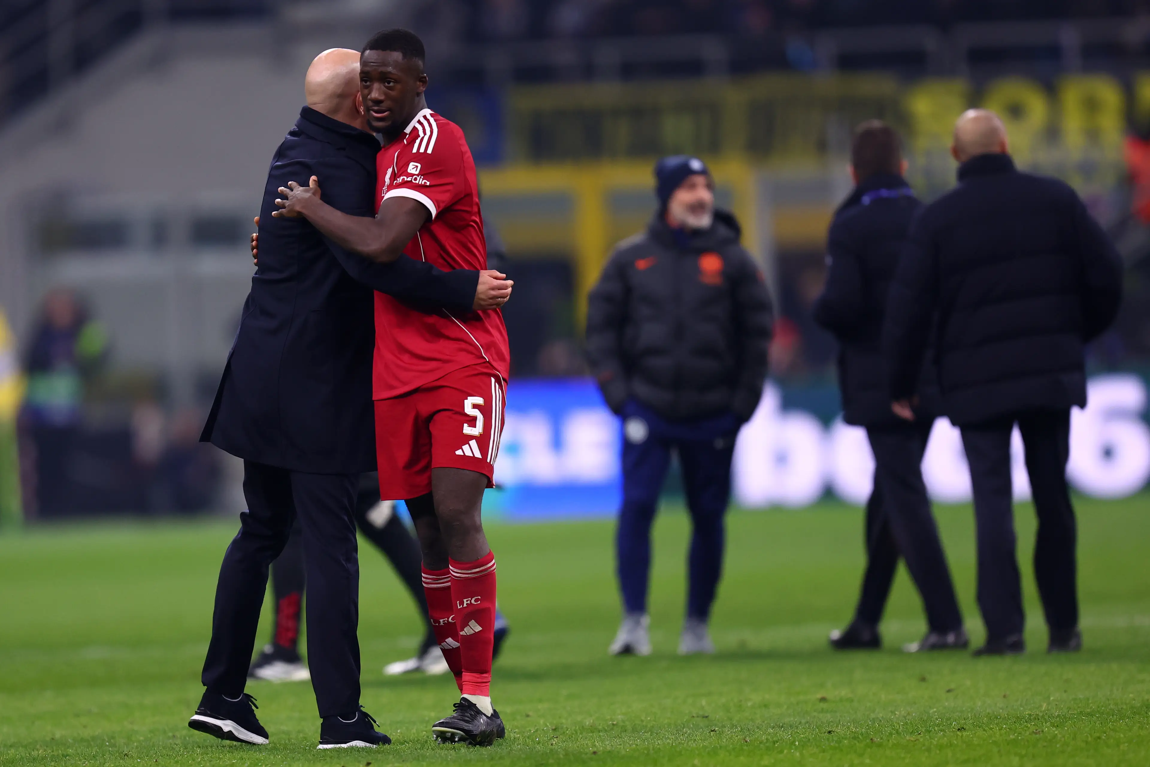 Konate struggled at the start of the season but improved in recent months. Image credit: Getty