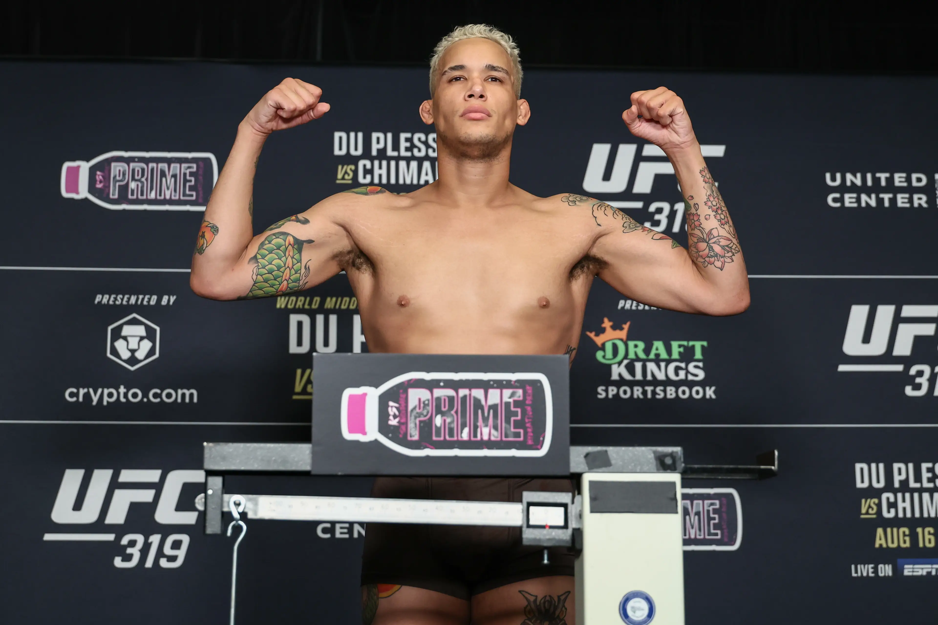 Bryan Battle missed weight at UFC 319. Image: Getty