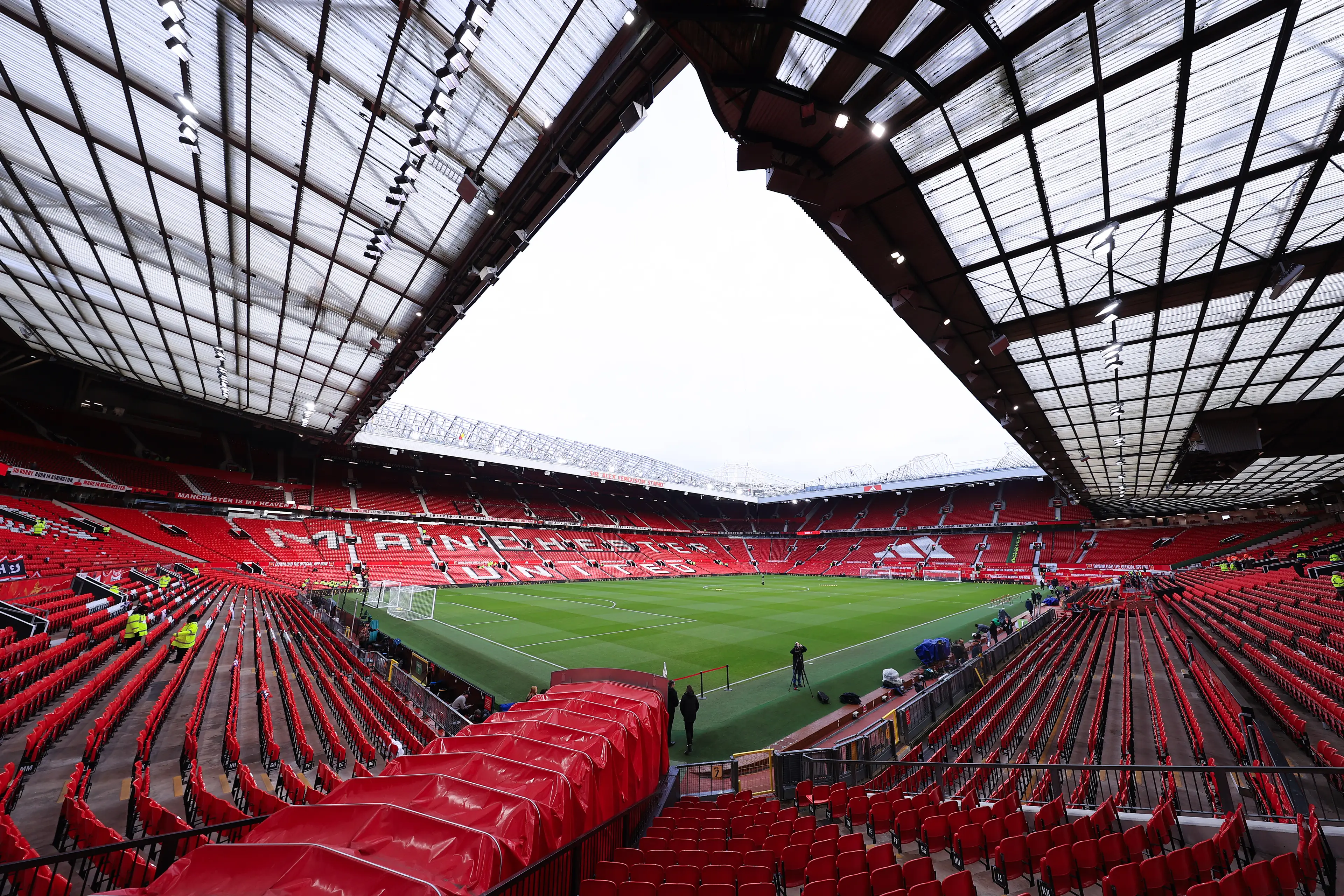 United will host City at Old Trafford on Sunday. Image credit: Getty