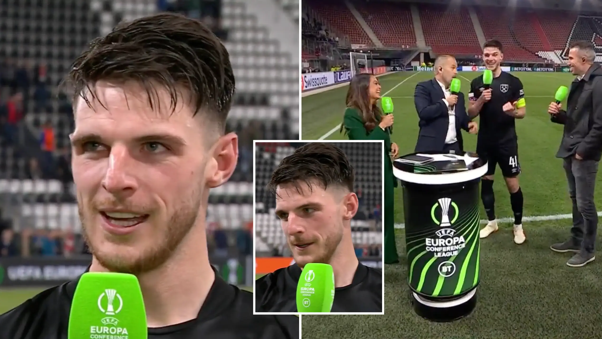 Declan Rice gives classy interview after West Ham reach Europa Conference League final