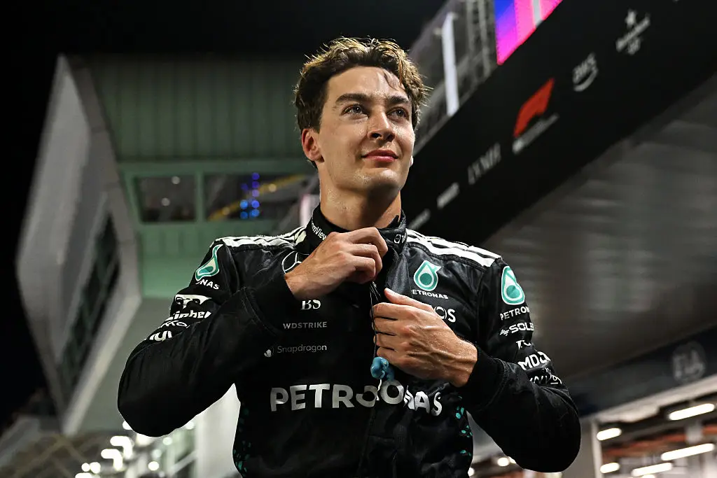 George Russell has been tipped to win the 2026 title thanks to Mercedes rumoured car. (Image: Mark Sutton - Formula 1/Formula 1 via Getty Images)