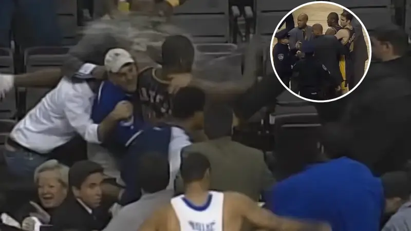 NBA player who broke Michael Jordan's ribs served the biggest ban in history for 'Malice at the Palace' incident