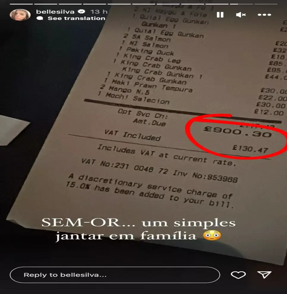 Instagram/@bellesilva