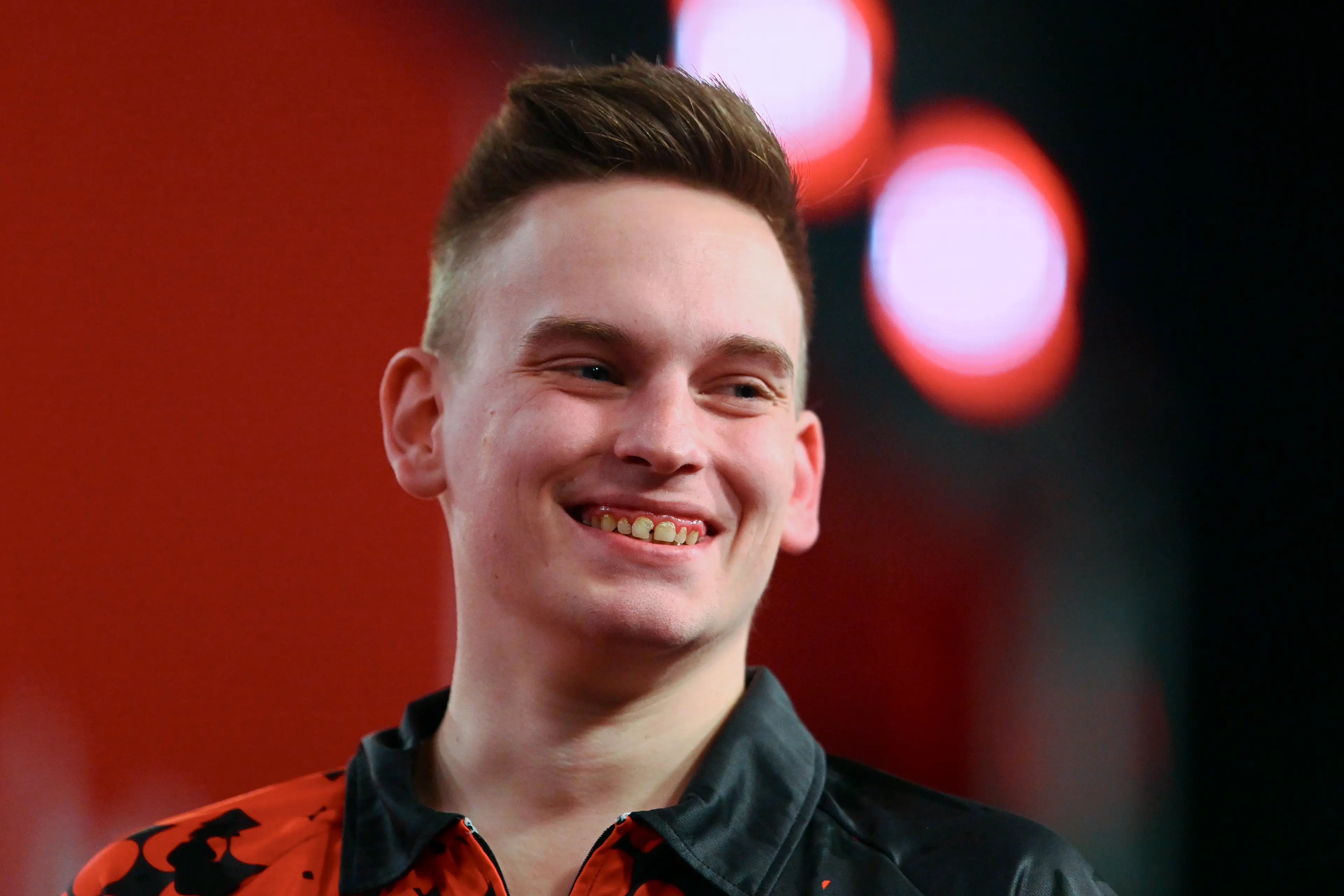 Pietreczko confronted Luke Littler at the 2024 Belgian Open. Image credit: Getty